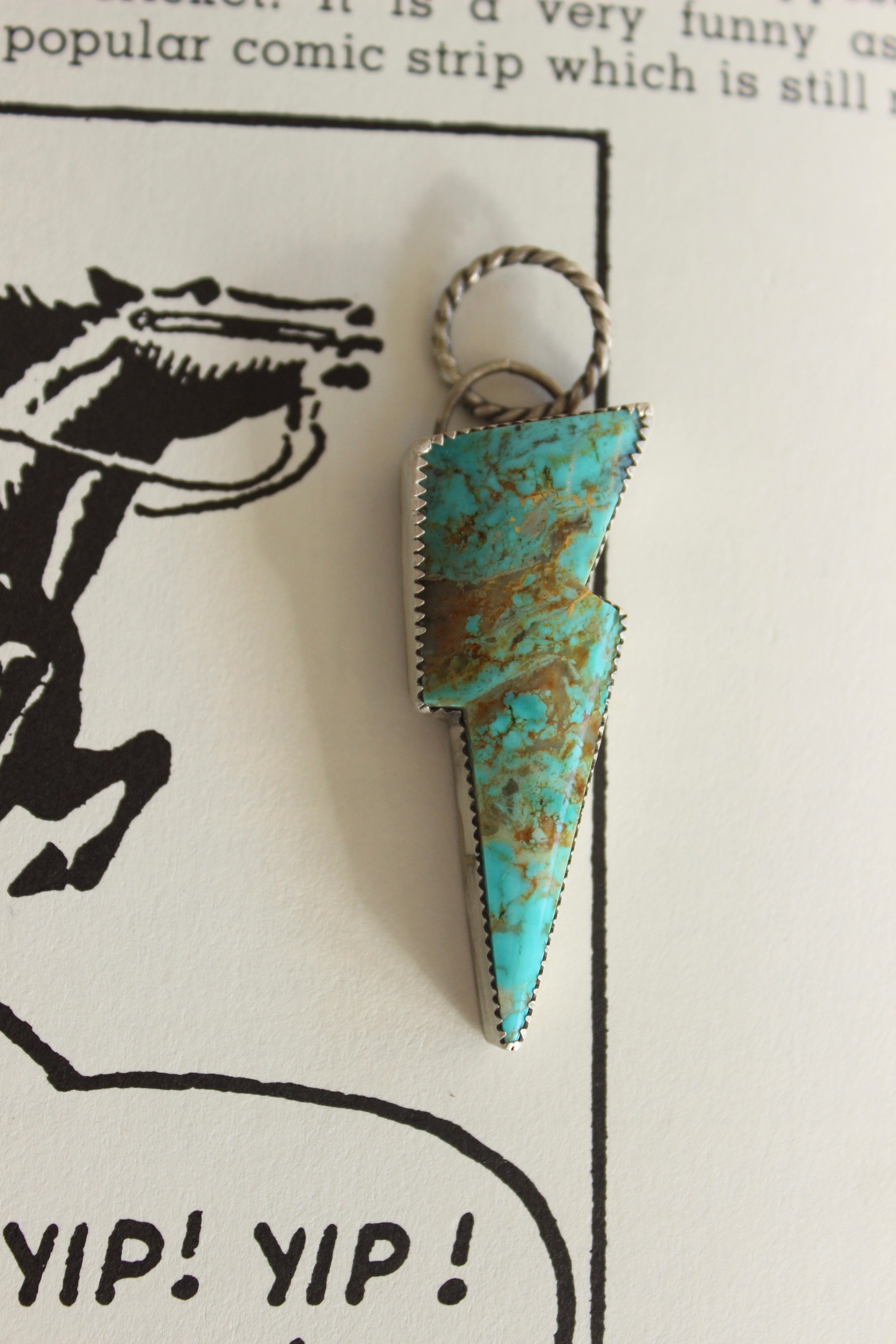 Kingman Lightening Bolt Pendant
