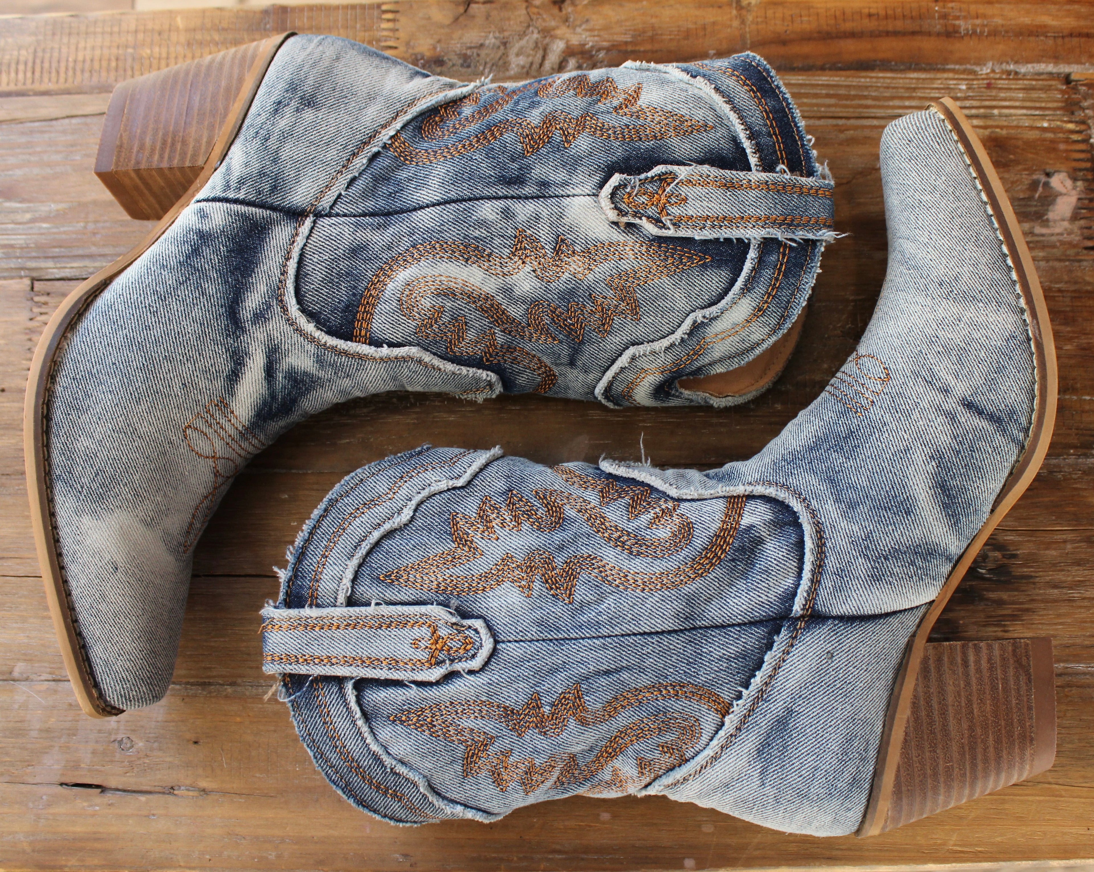 Denim Bootie