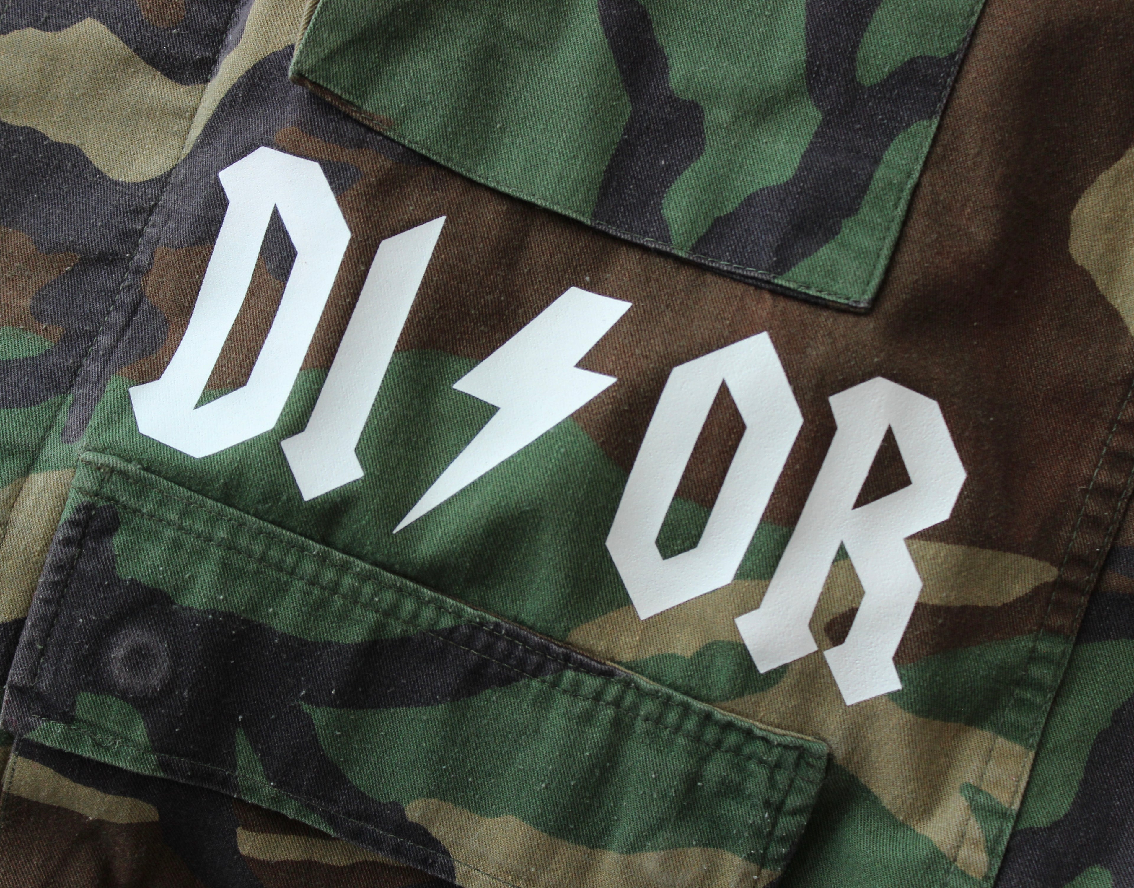 Up-cycled Dior Patch Army Jacket