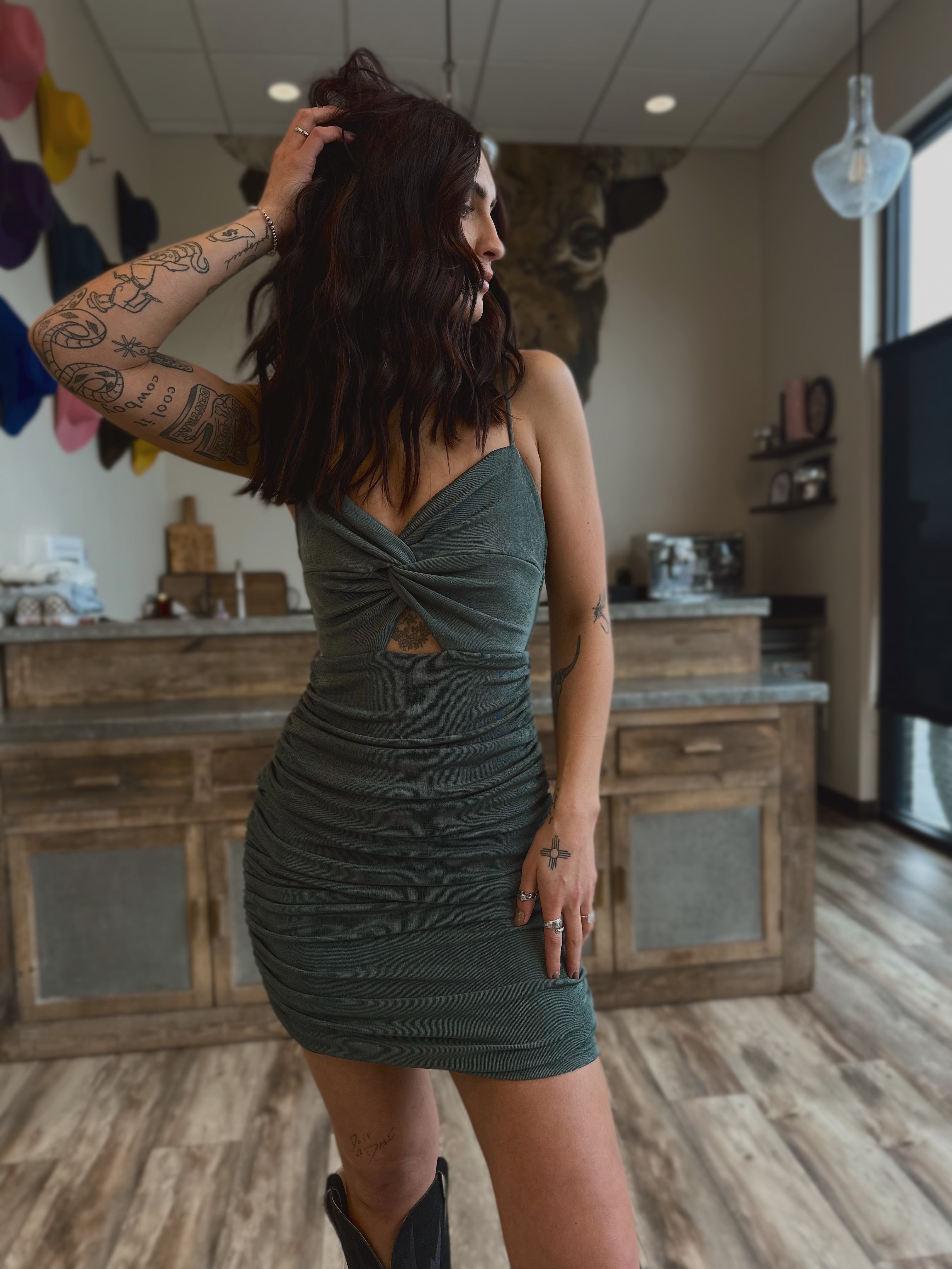 Sage Bodycon Mini
