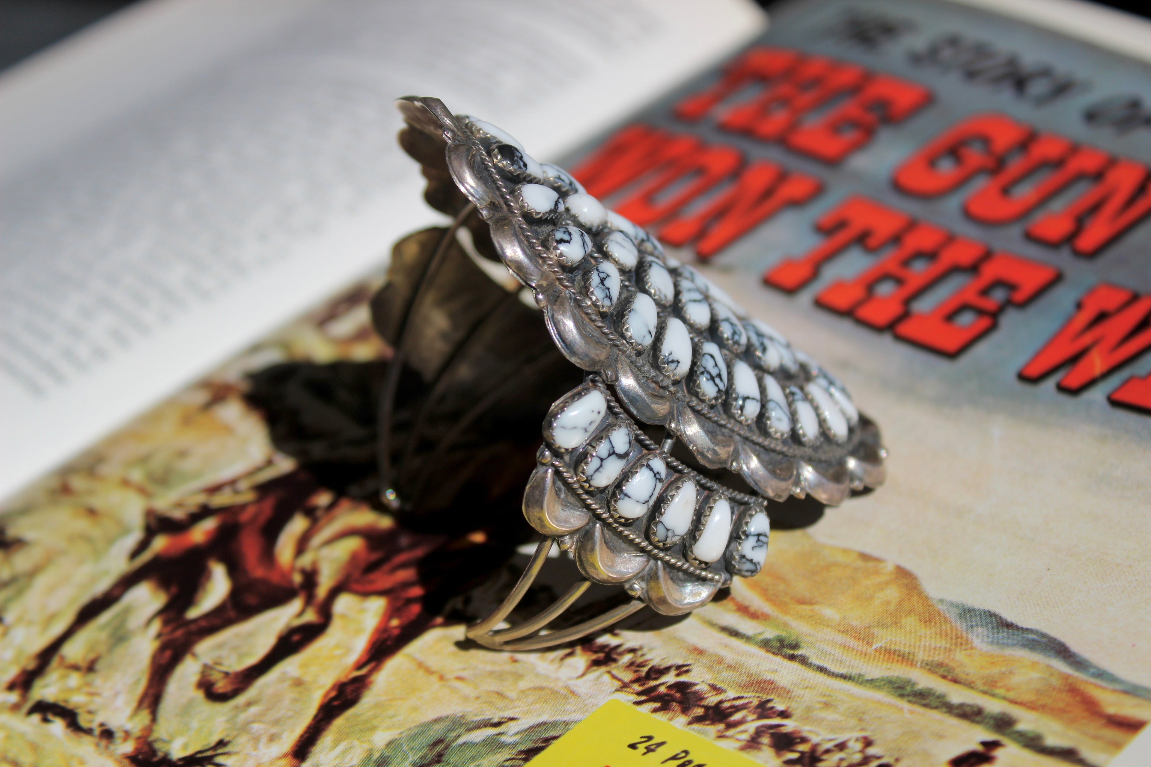 White Buffalo Cluster Cuff