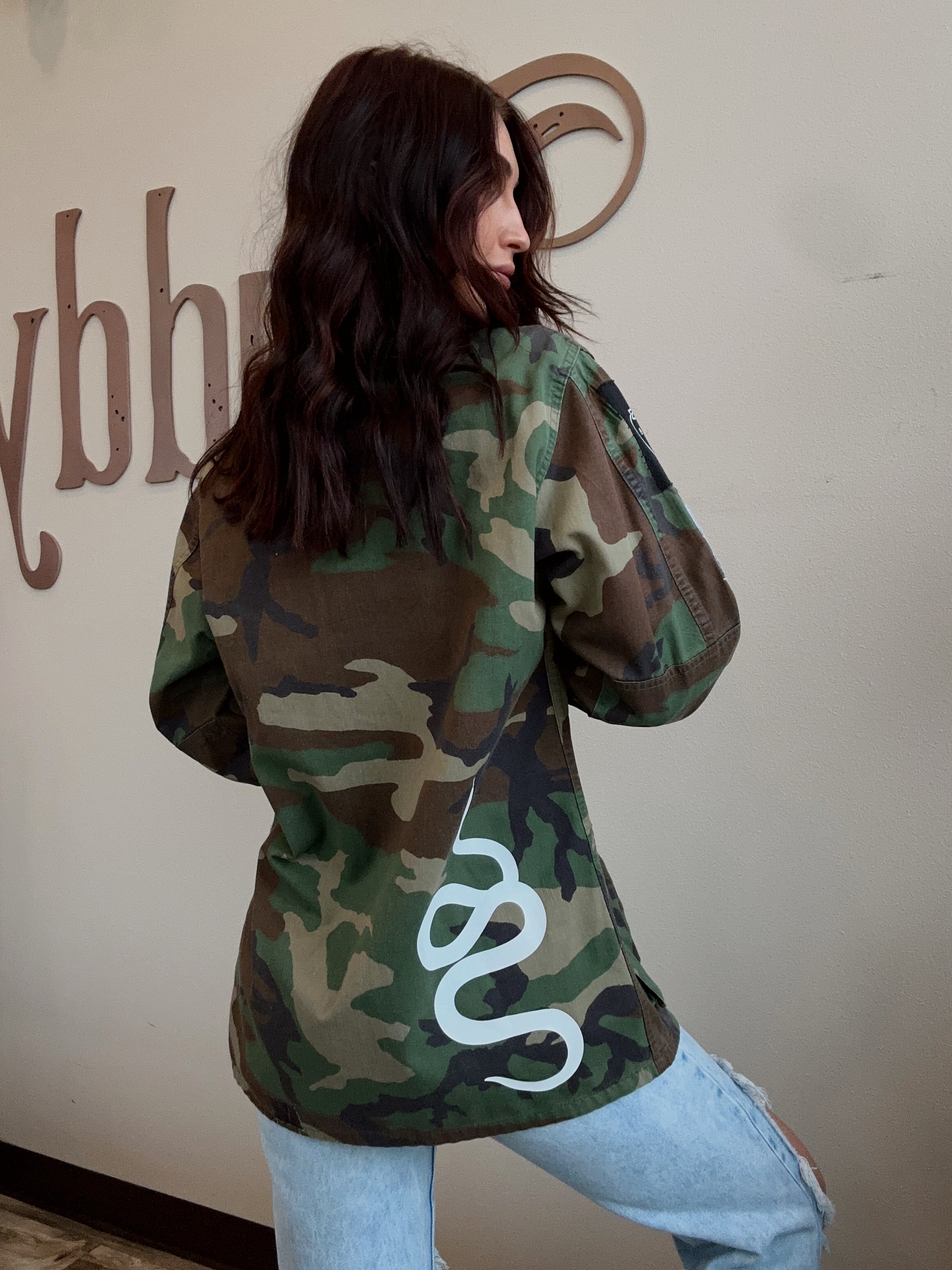 Up-cycled Dior Patch Army Jacket