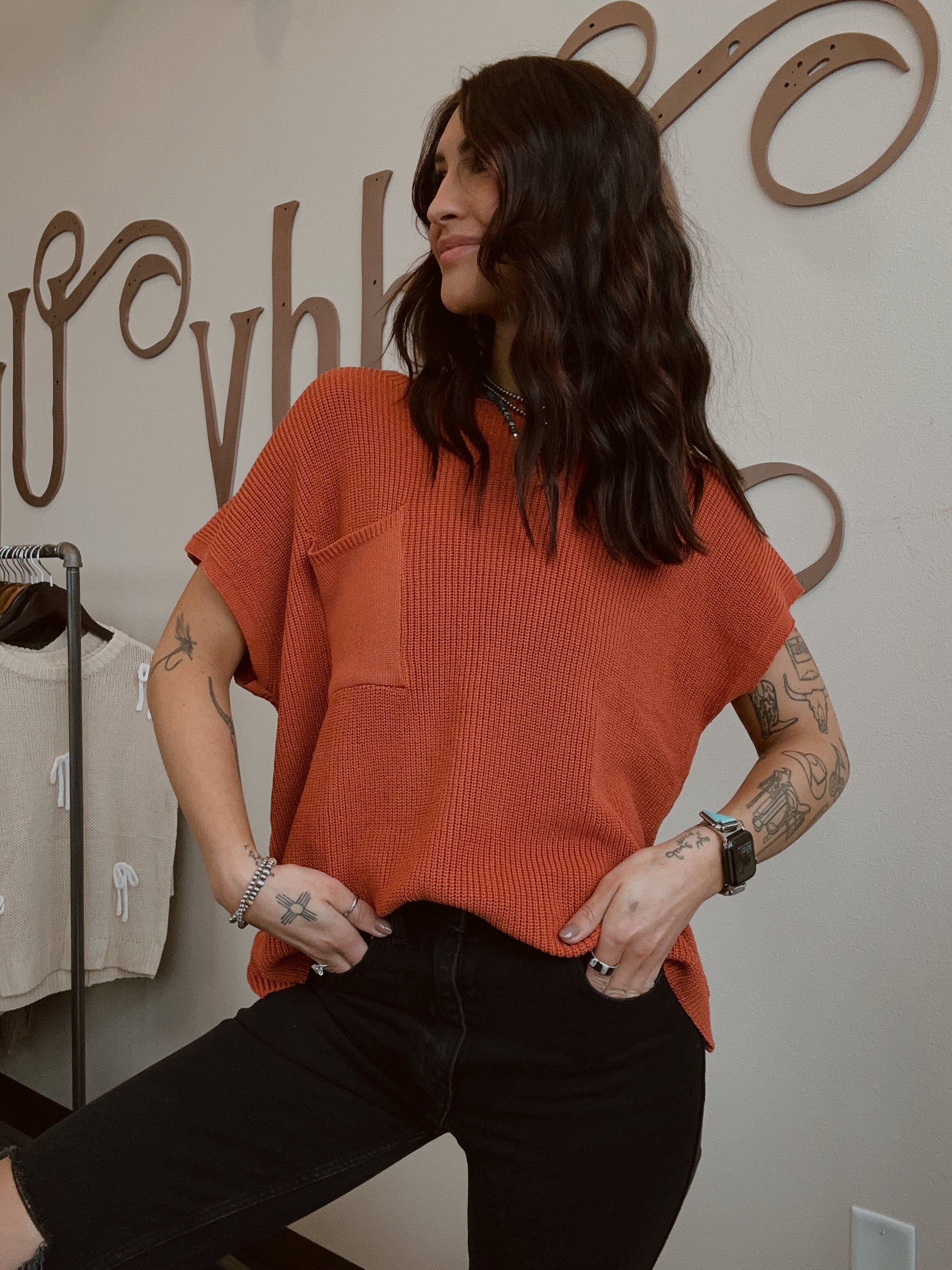 Short Sleeved Sweater