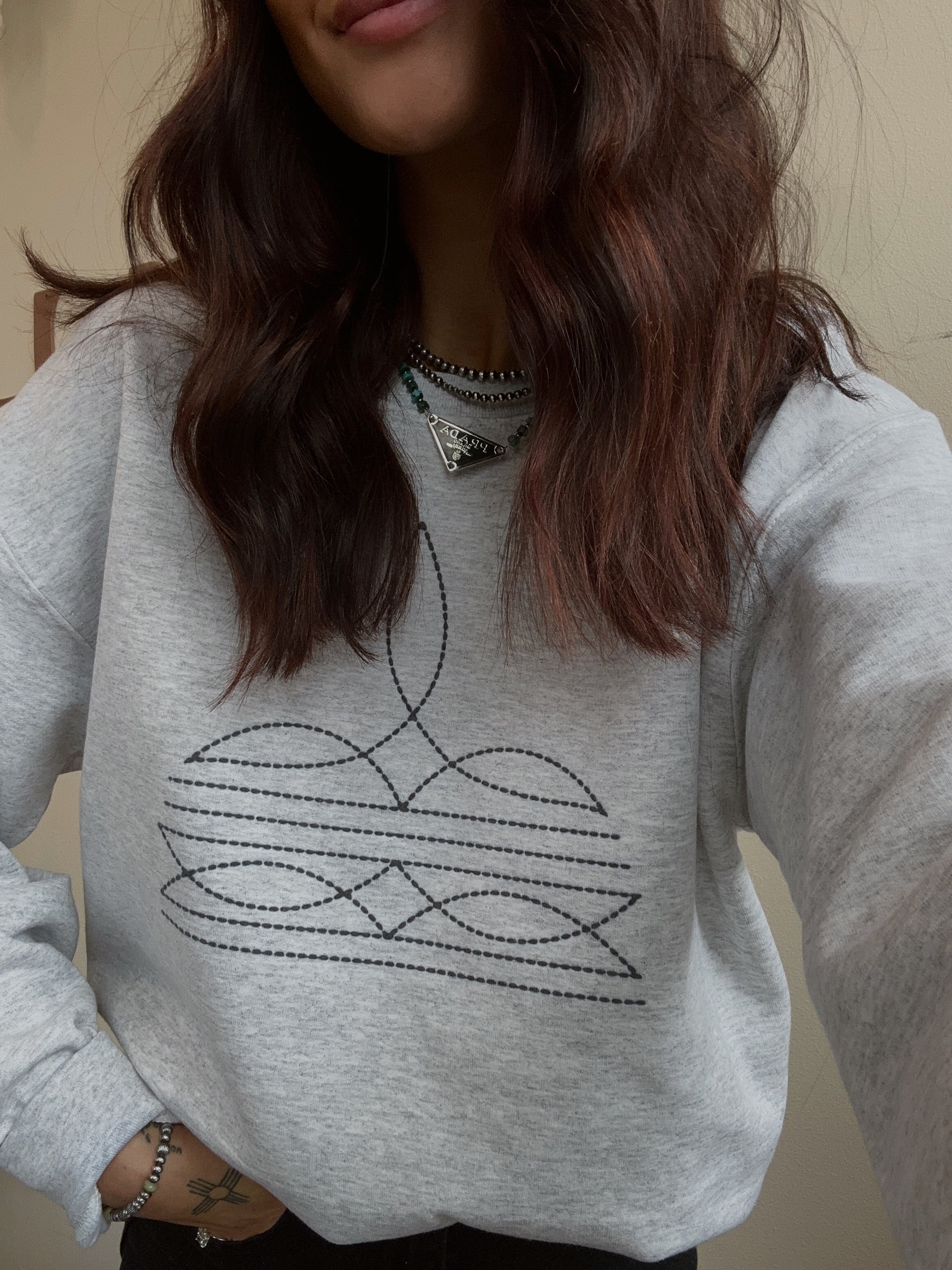 Boot Stitch Crewneck