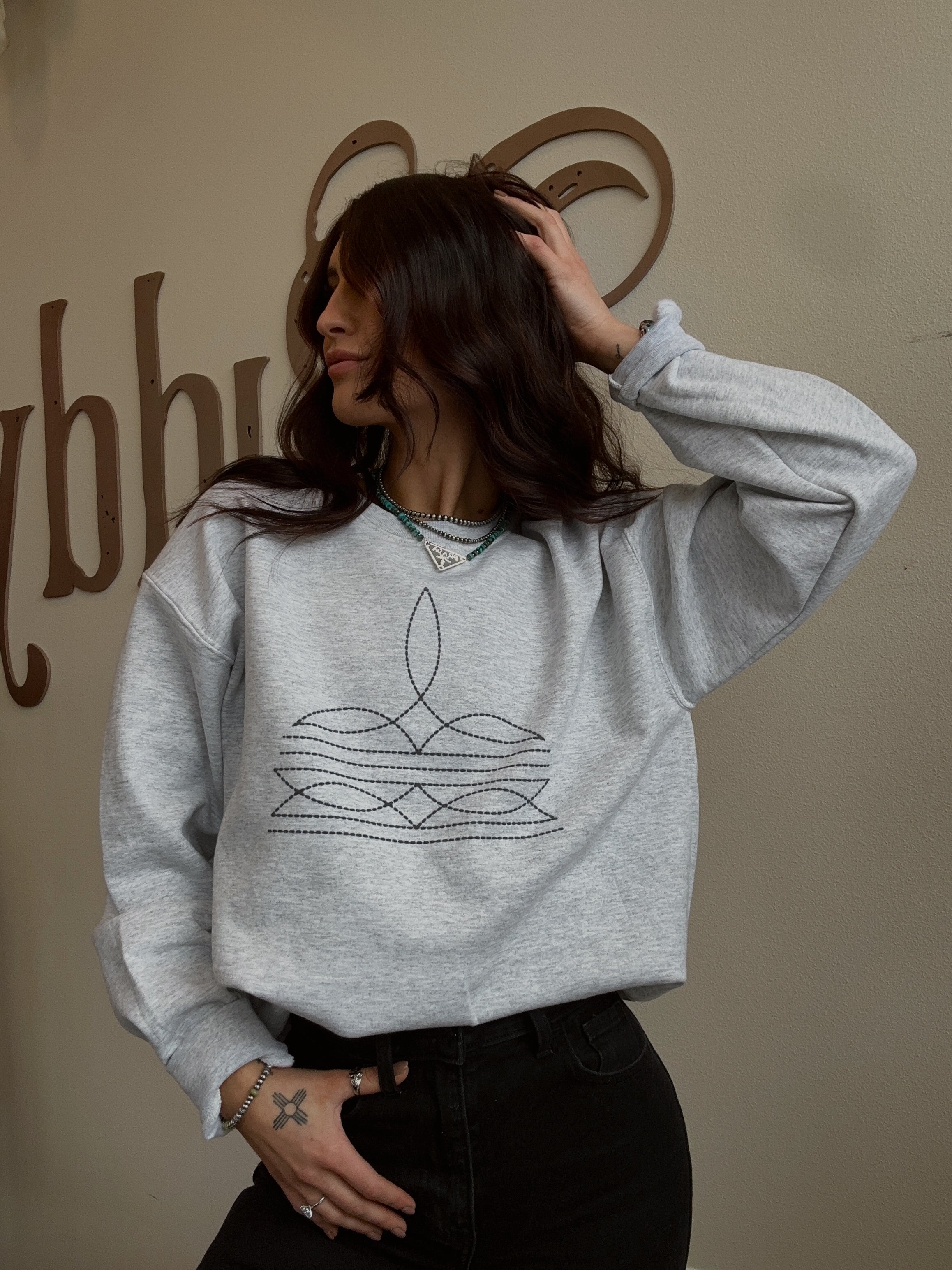 Boot Stitch Crewneck