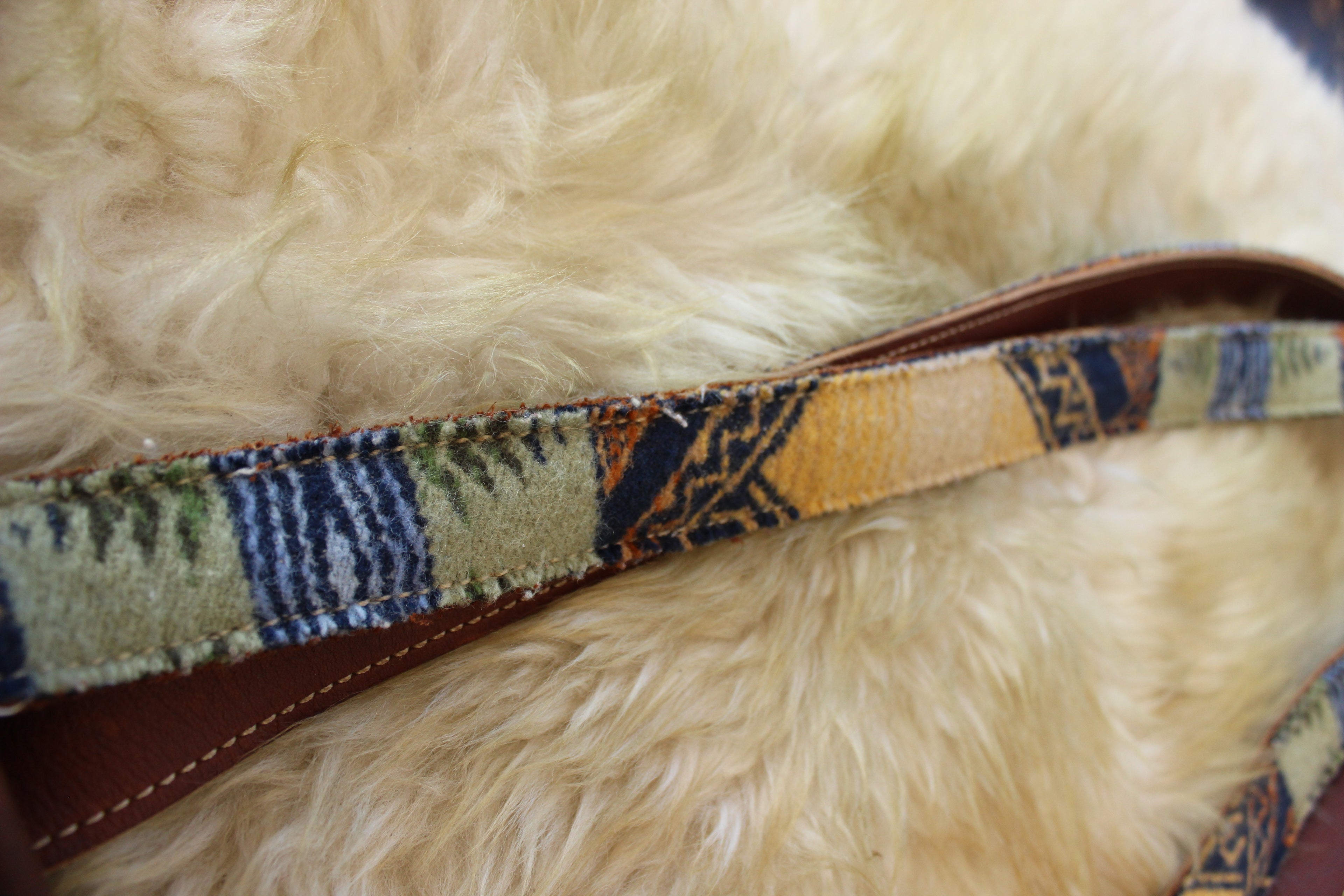 Leather Pendleton Wool Tote