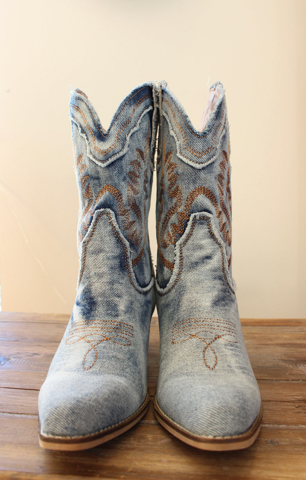 Denim Bootie