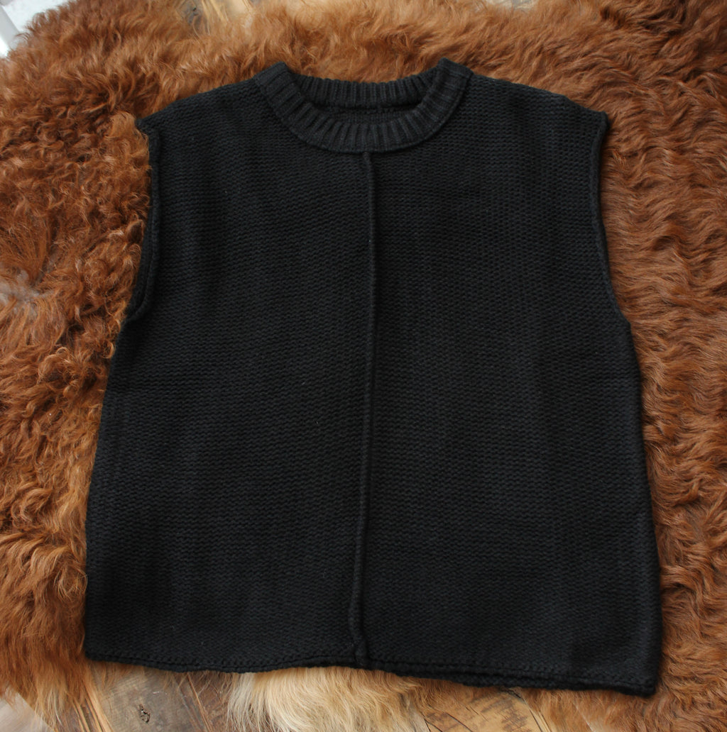 Sleeveless Knit Vest