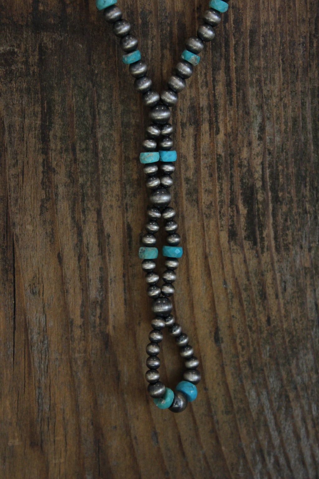 Sterling Silver and Turquoise Braided Lariat