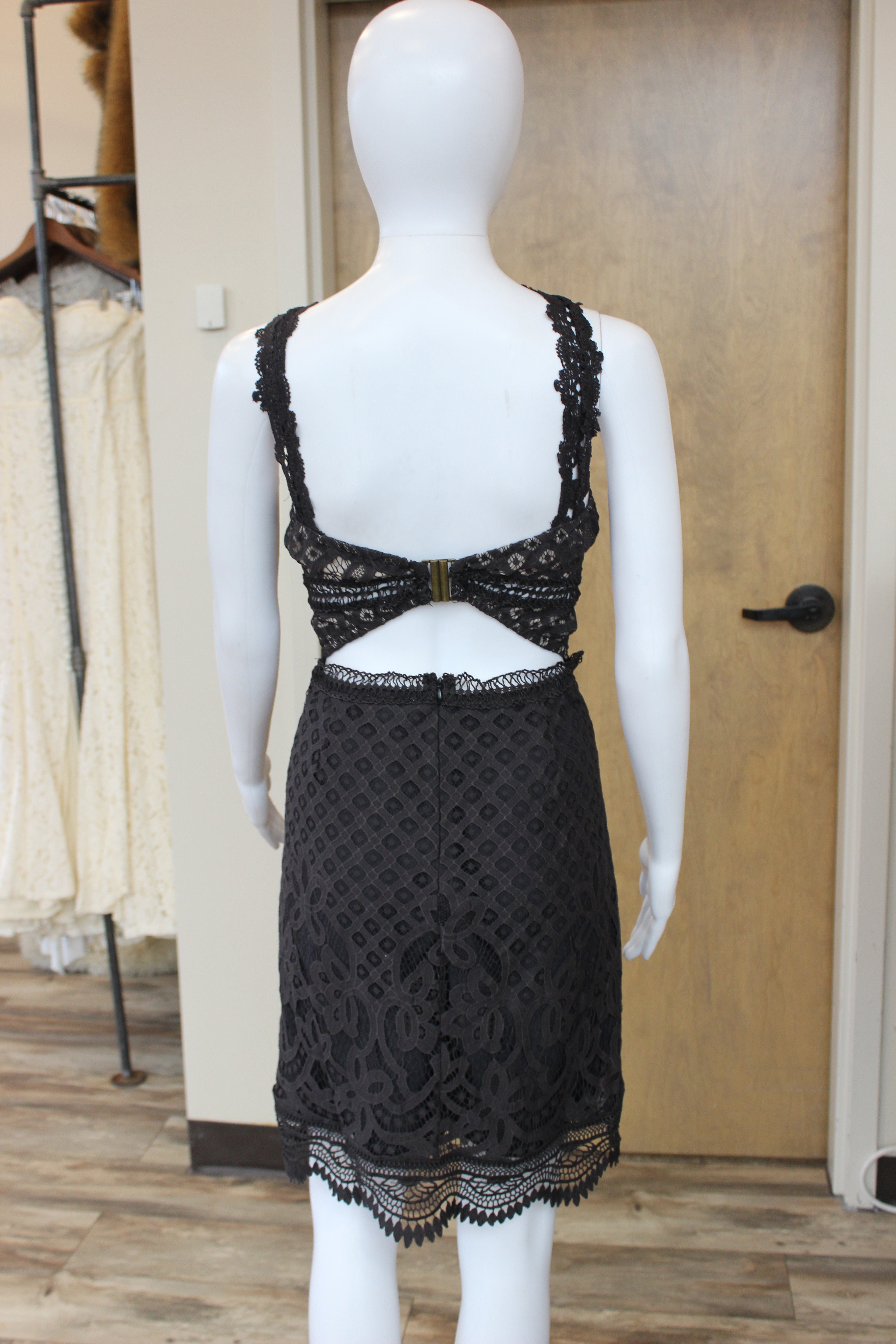 Lace Open Back Dress