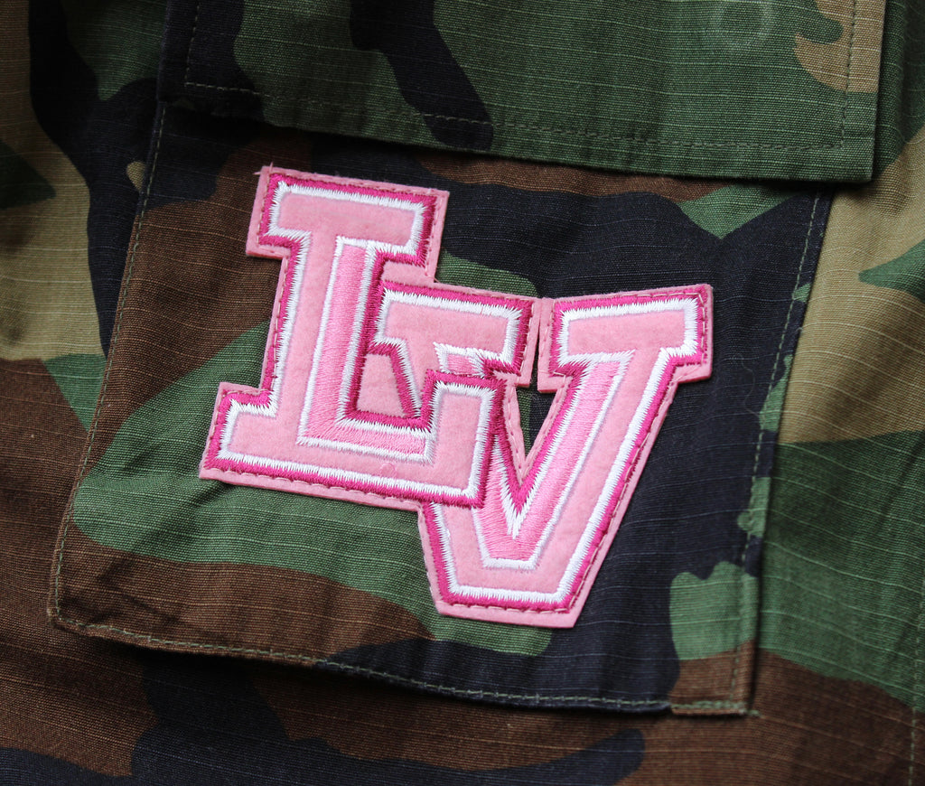 Up-cycled LV Patch Army Jacket
