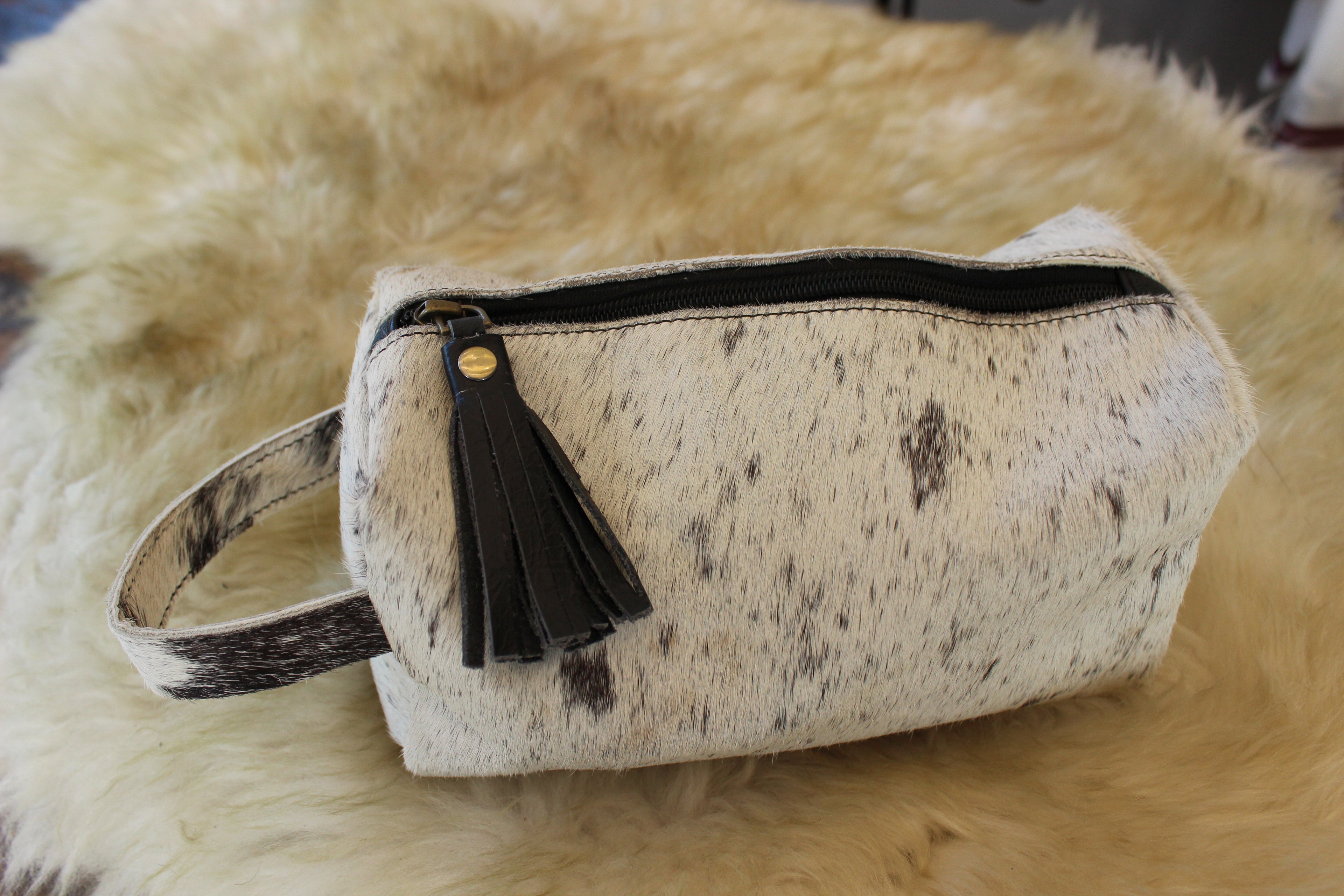 Hair on Hide Makeup Bag