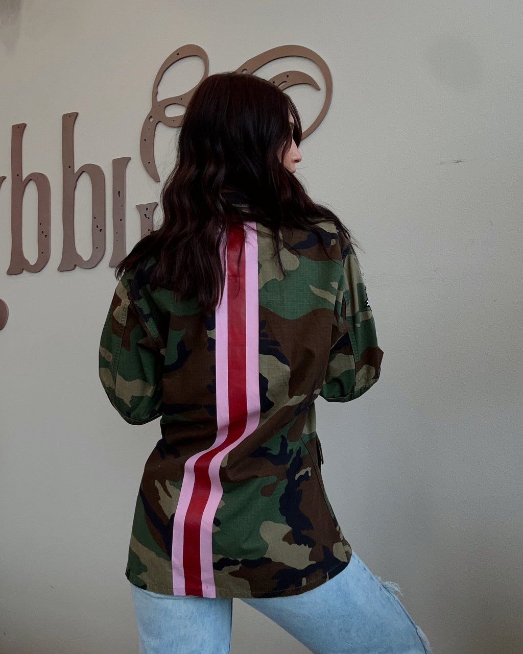 Up-cycled LV Patch Army Jacket
