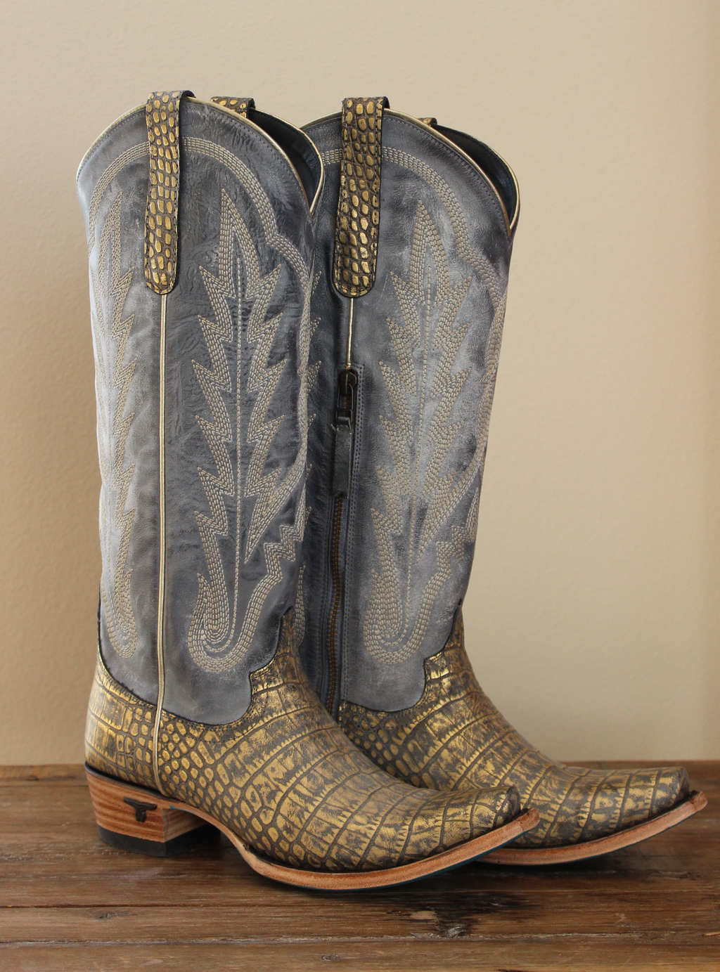 Lane Skylight Boot -Gilded Denim