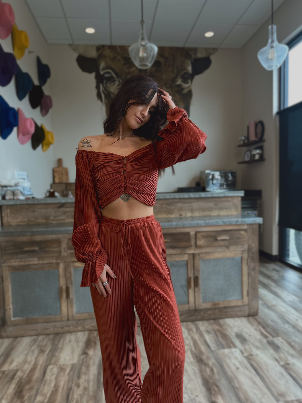 Rust Two Piece Set