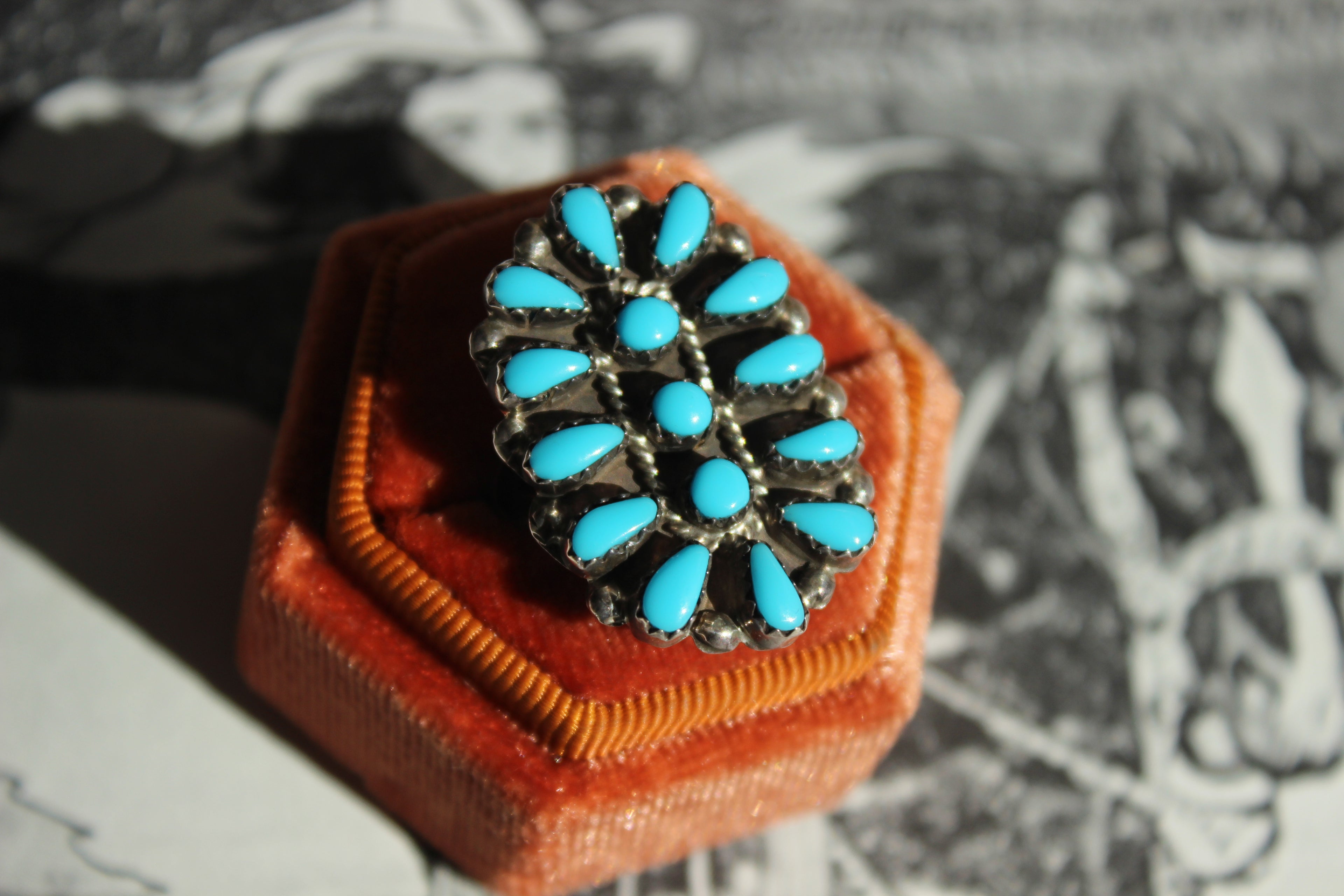 Turquoise Cluster Ring