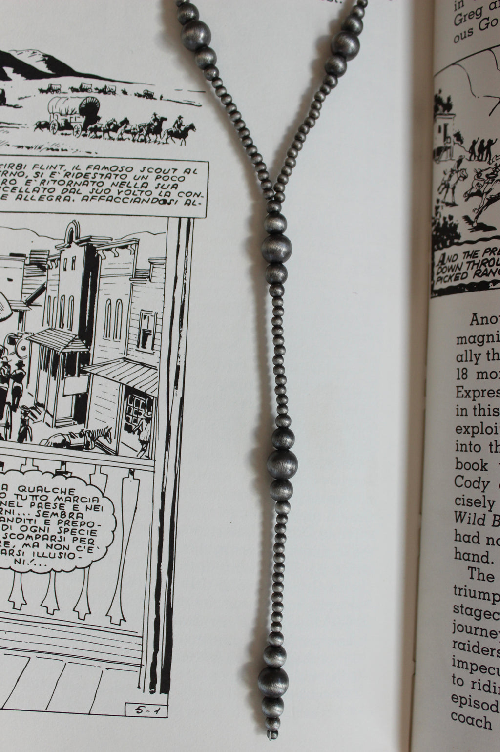 Navajo Pearl Lariat Necklace