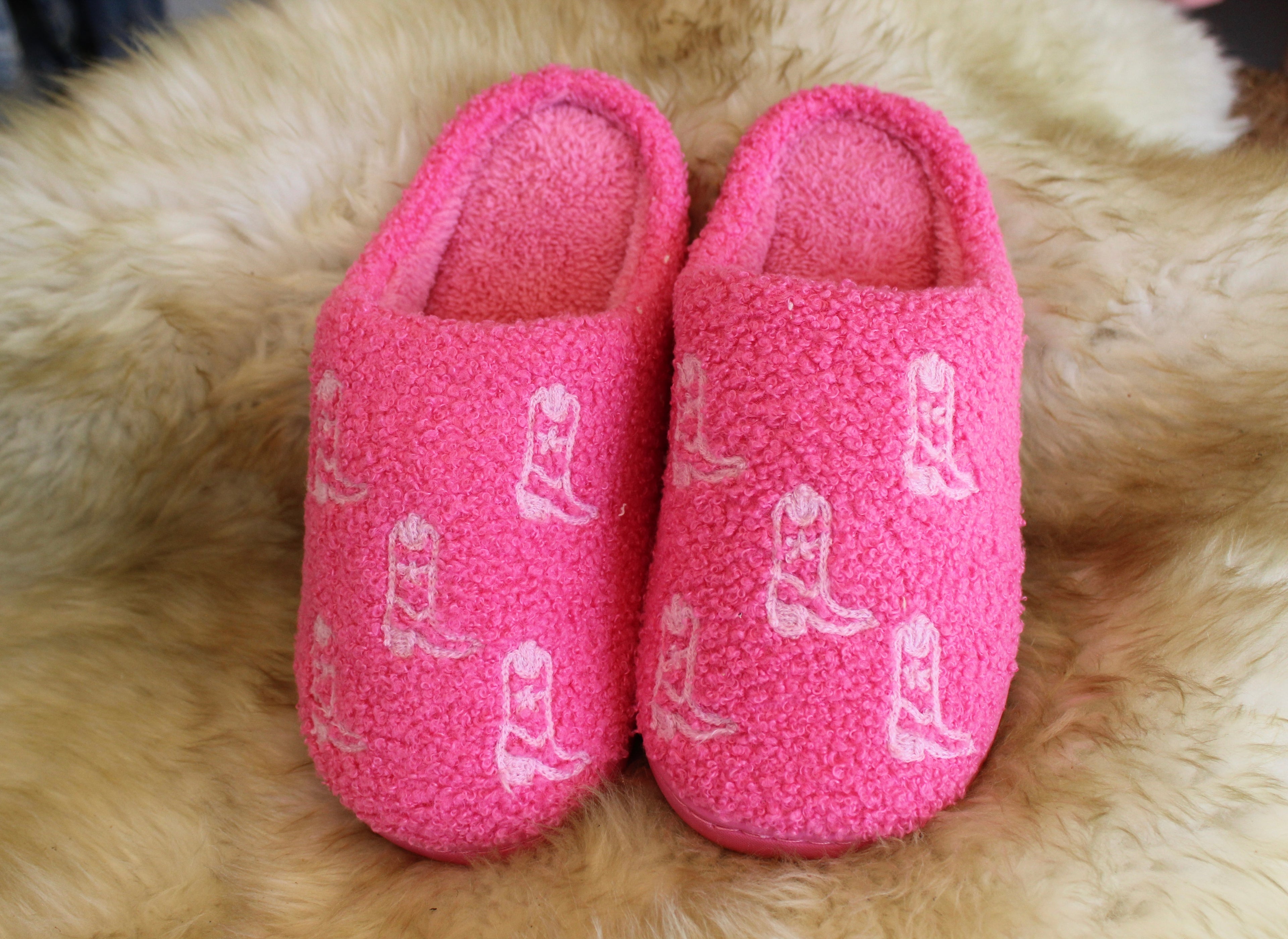Western Plush Slippers