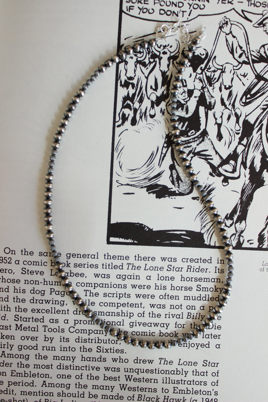 Navajo Pearl 3mm-4mm Beaded Necklace