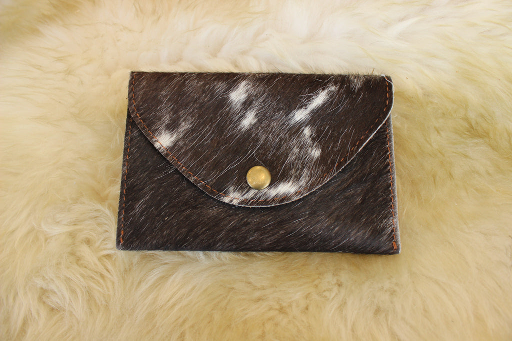 Hair on Hide Snap Wallet