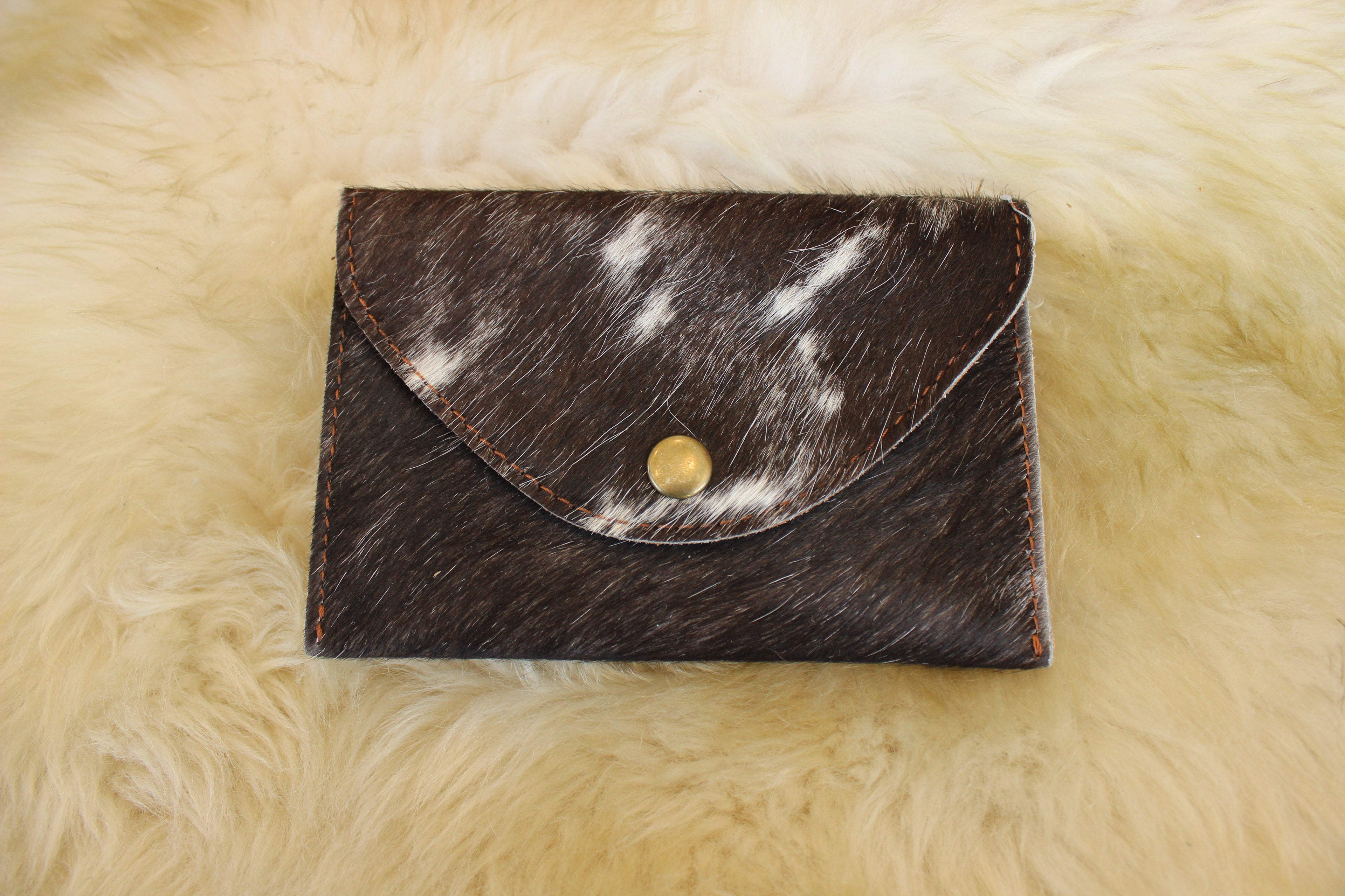 Hair on Hide Snap Wallet