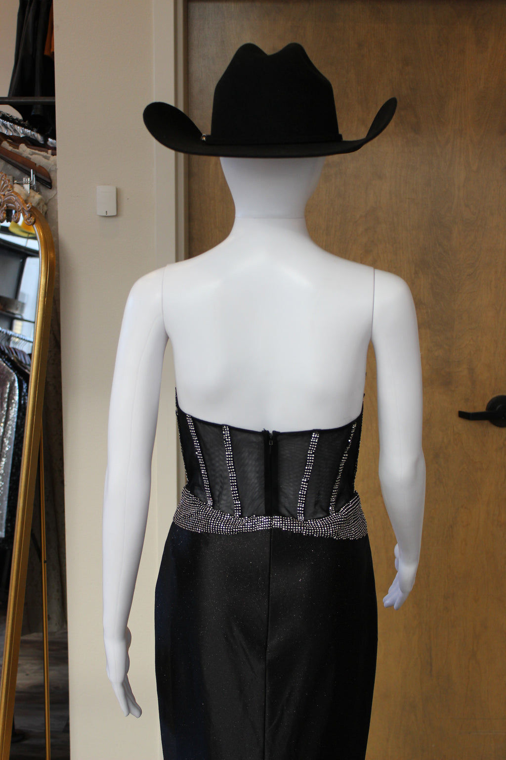 Rhinestone Corset Formal Dress