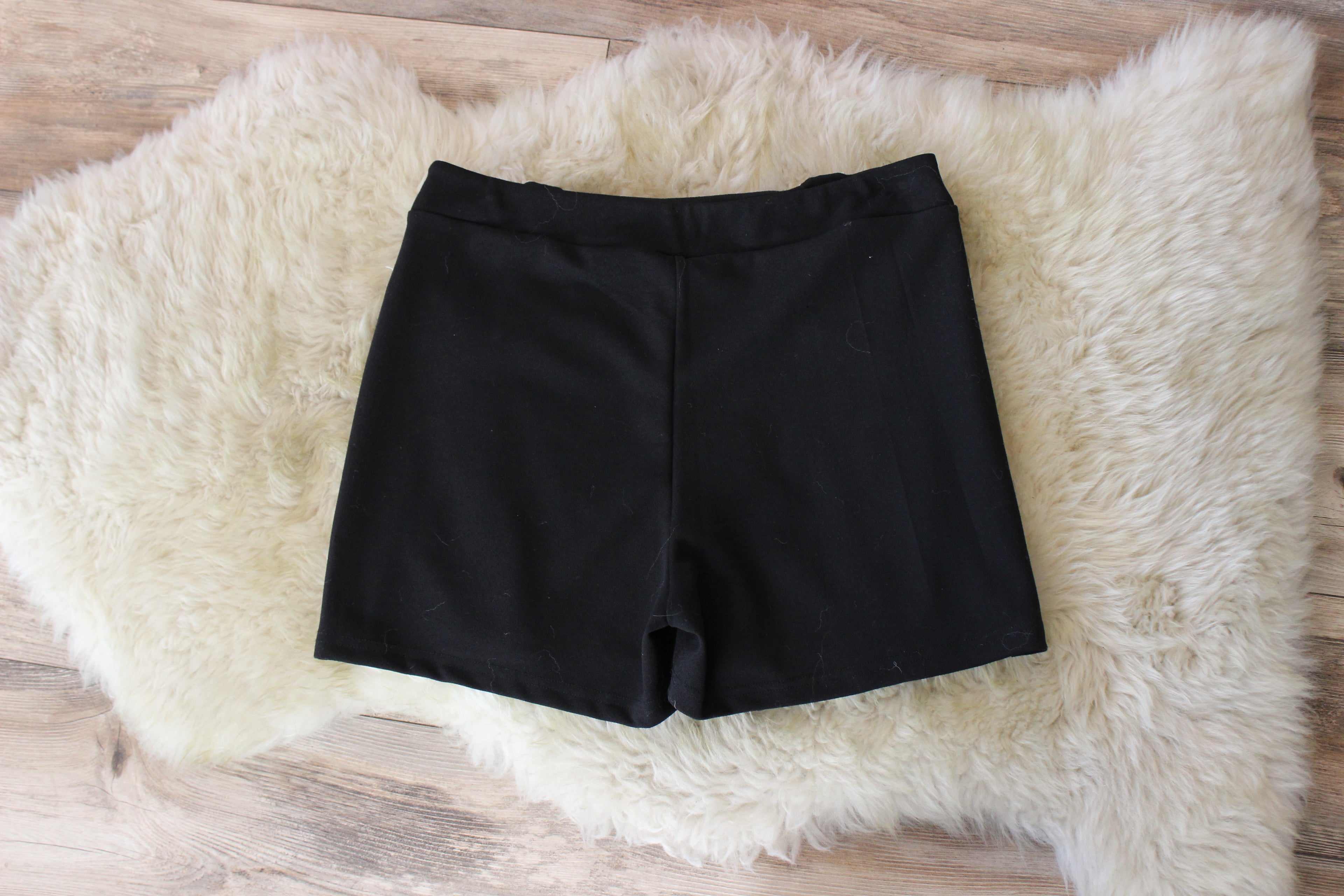 Black Skort With Buttons