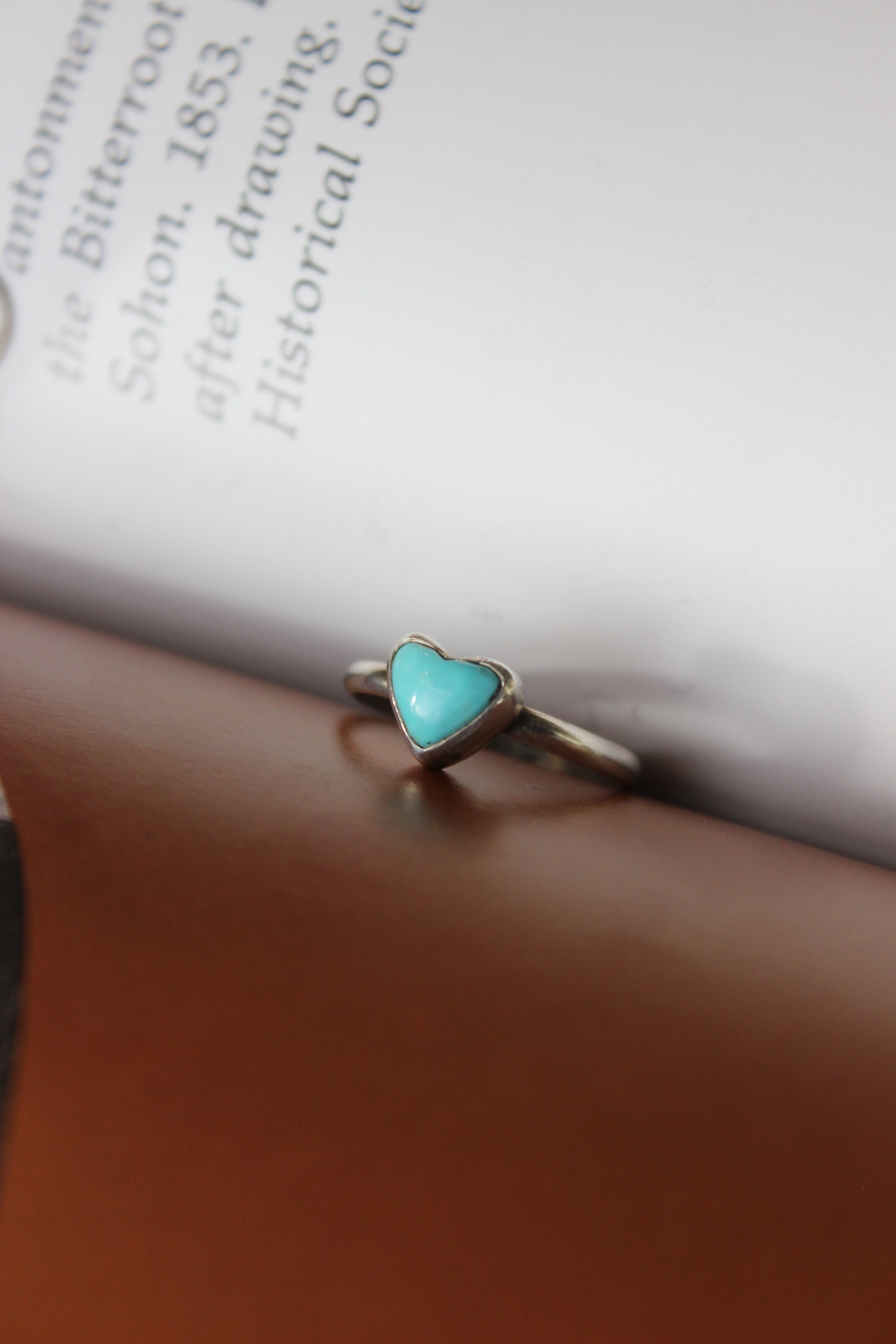 Kingman Heart Stacker Ring