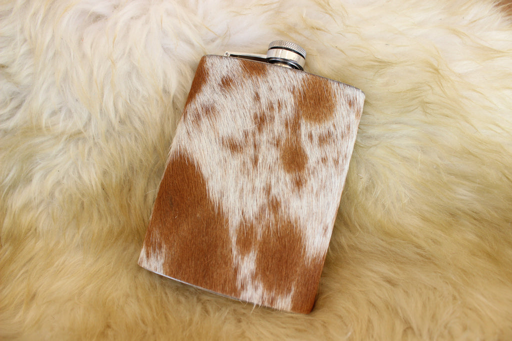 Cowhide Flask