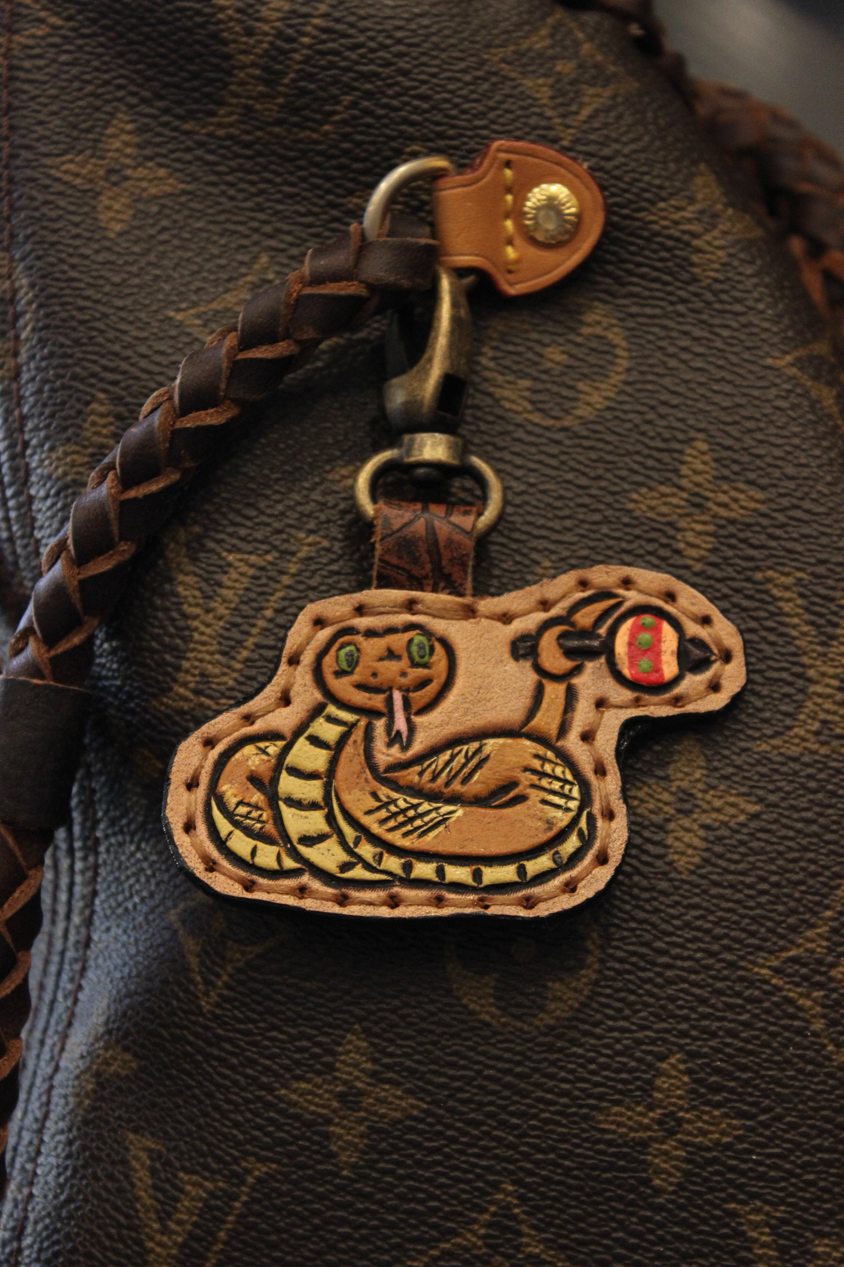 Rattlesnake Rattle Purse Charm
