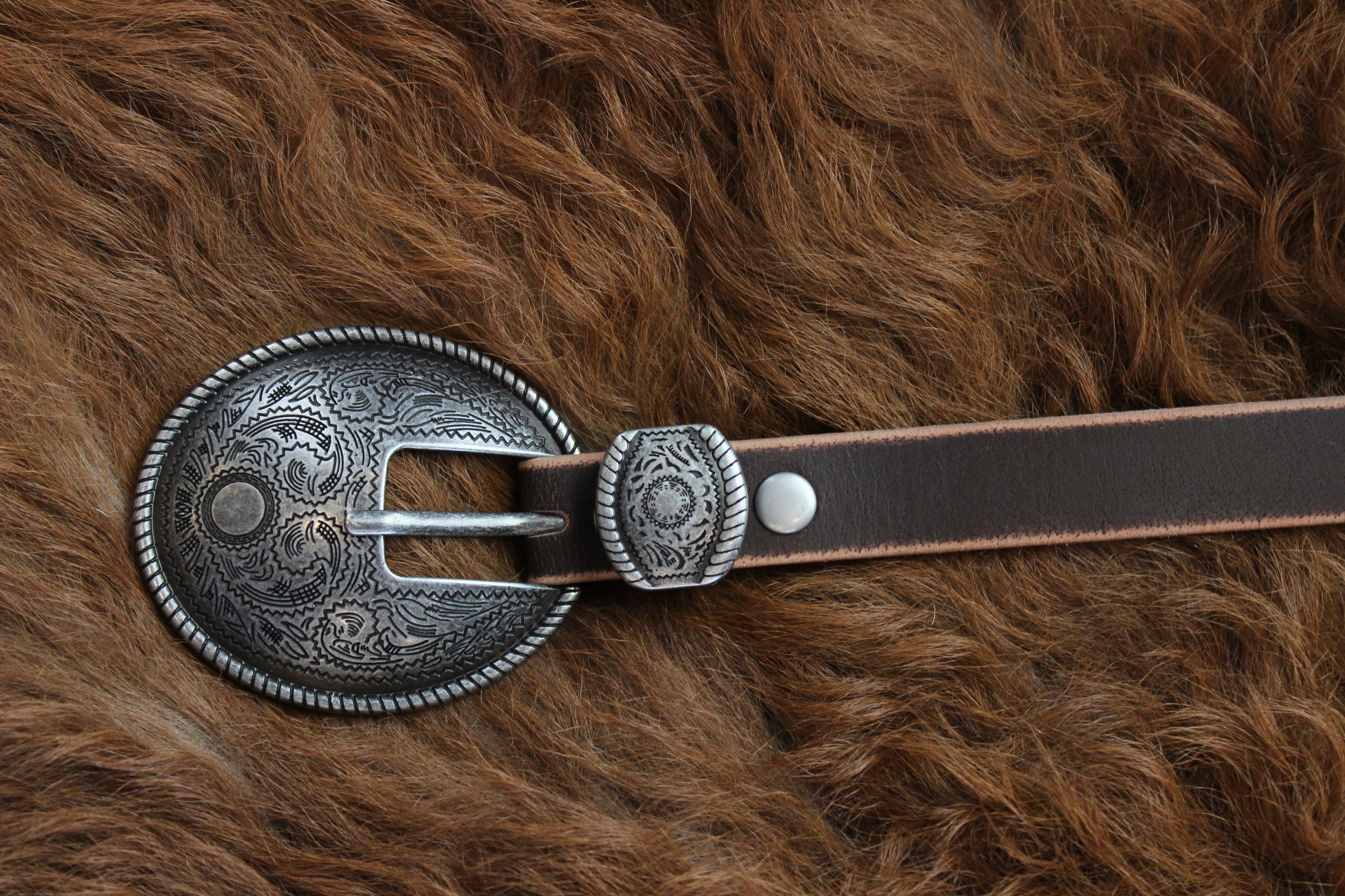Antique Silver Buckle Belt