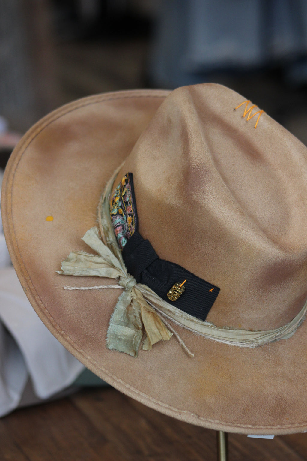 Petra Savage Flat Brimmed Hat