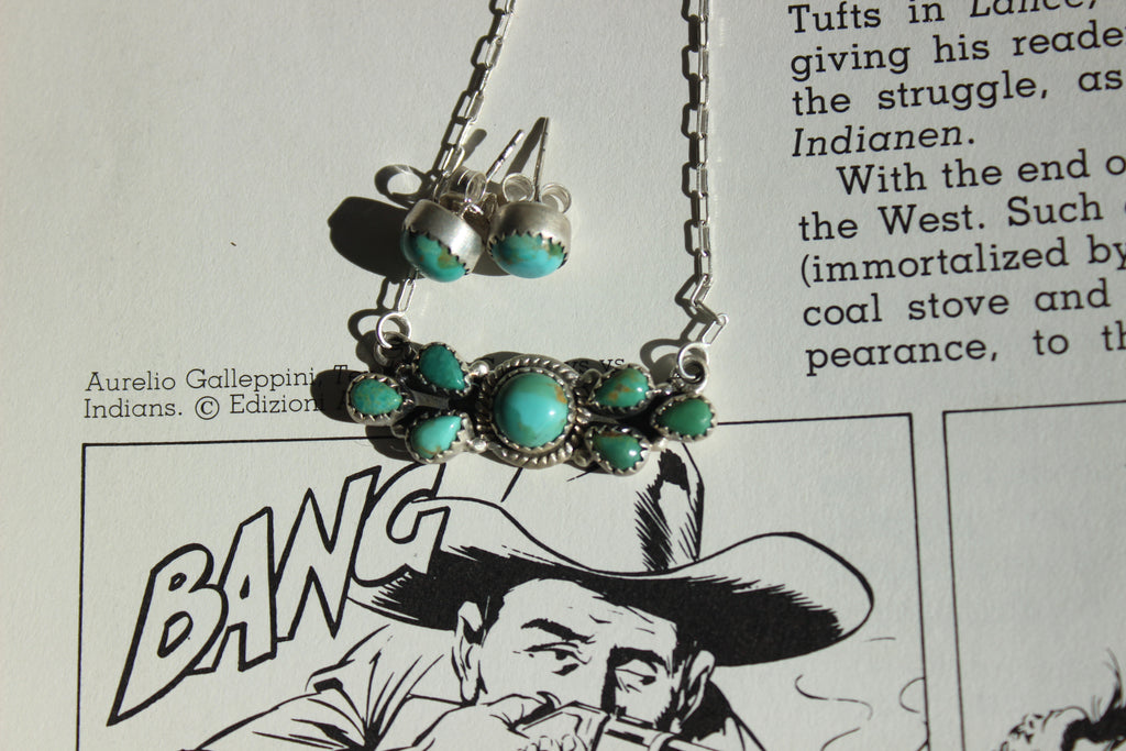 Turquoise Necklace and Earring Set