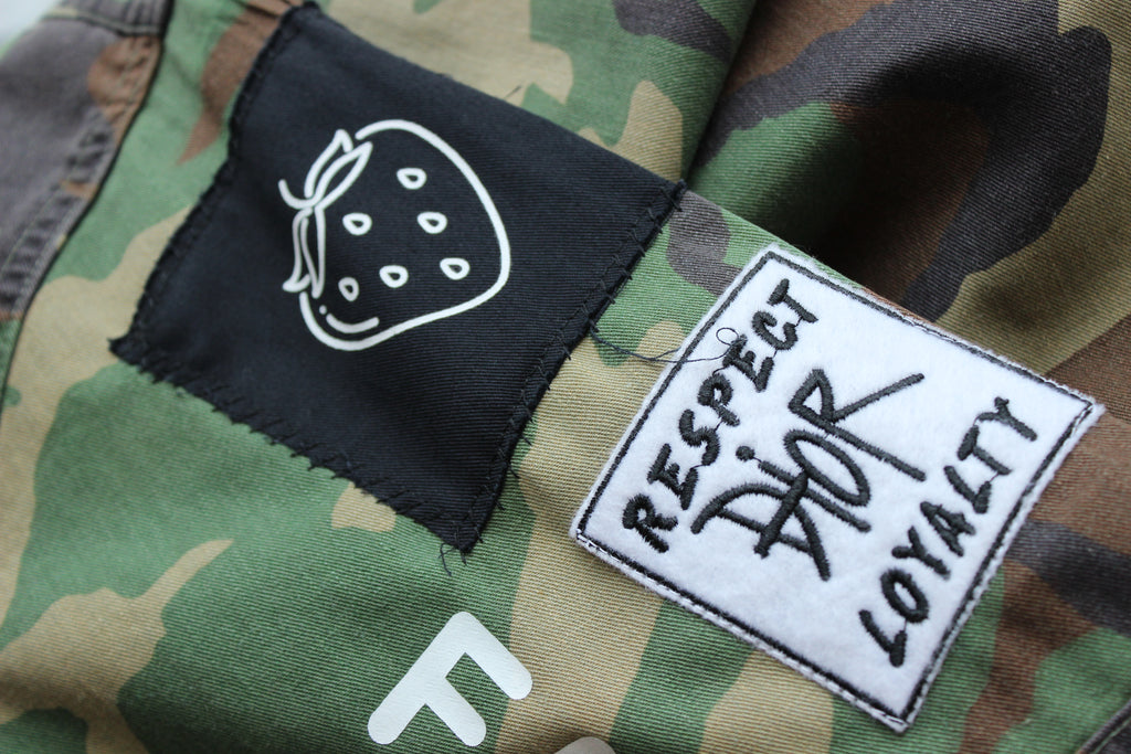 Up-cycled Dior Patch Army Jacket