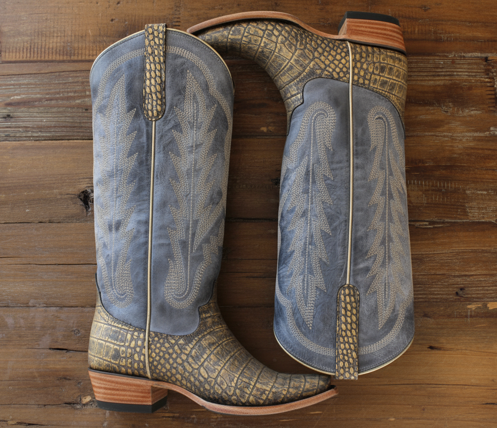 Lane Skylight Boot -Gilded Denim