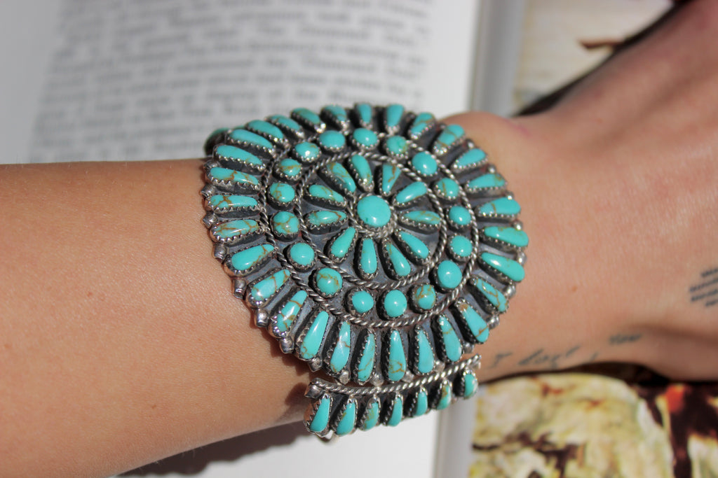 Turquoise Cluster Cuff