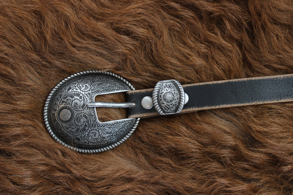 Antique Silver Buckle Belt