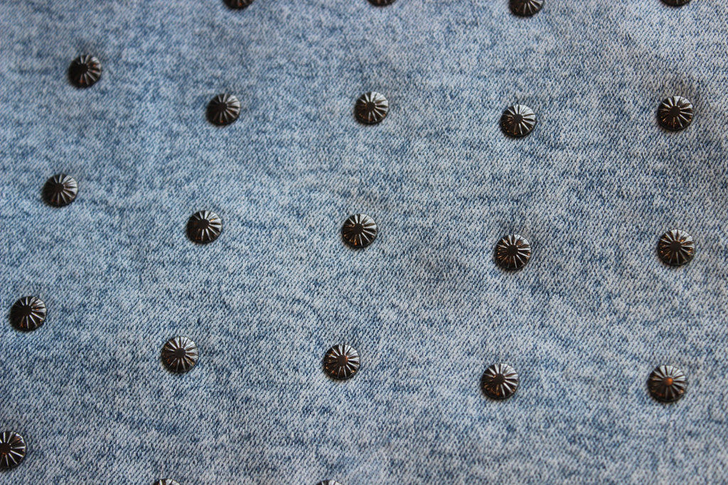 Denim Studded Skirt