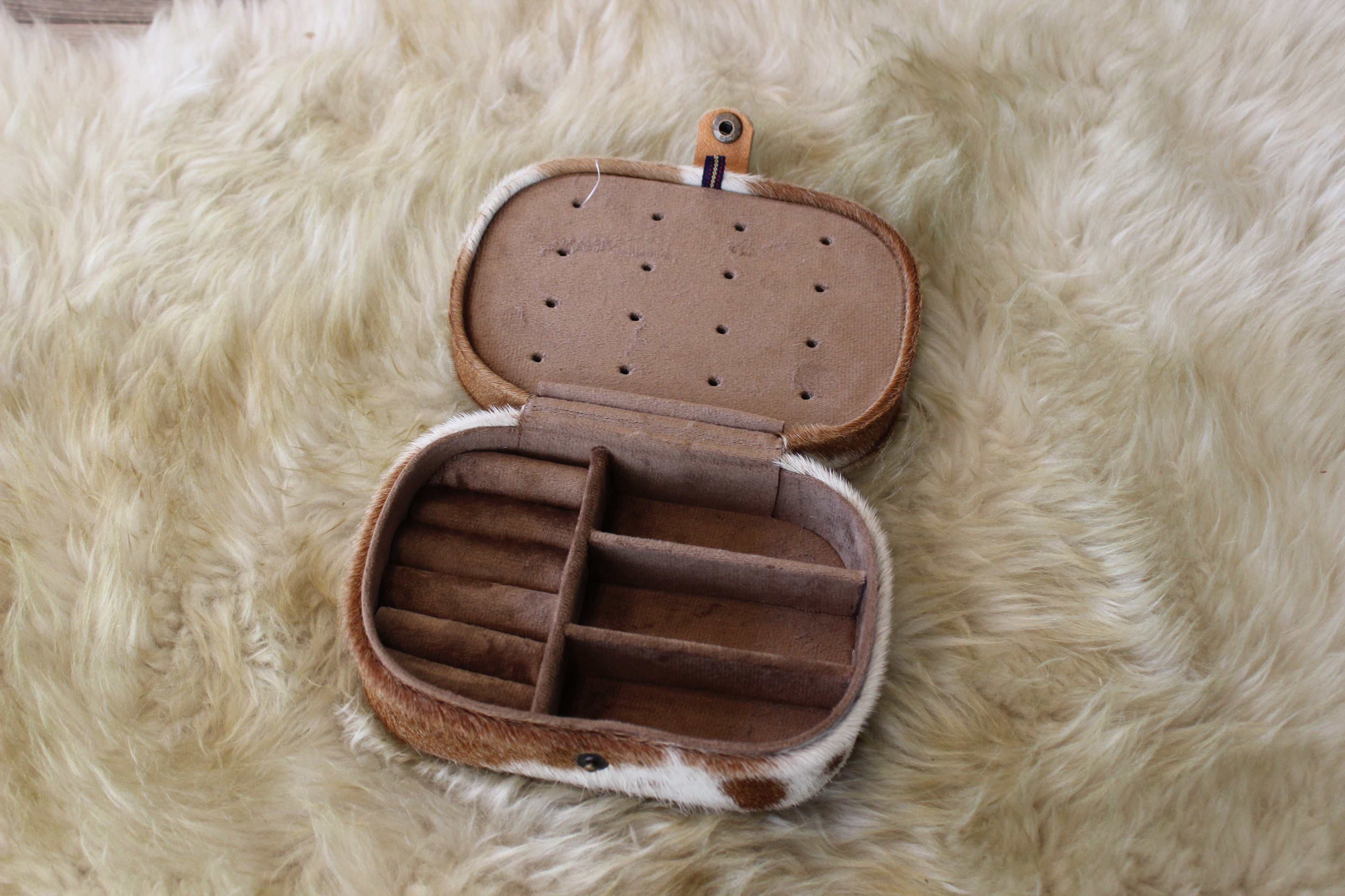 Hair on Hide Jewelry Case