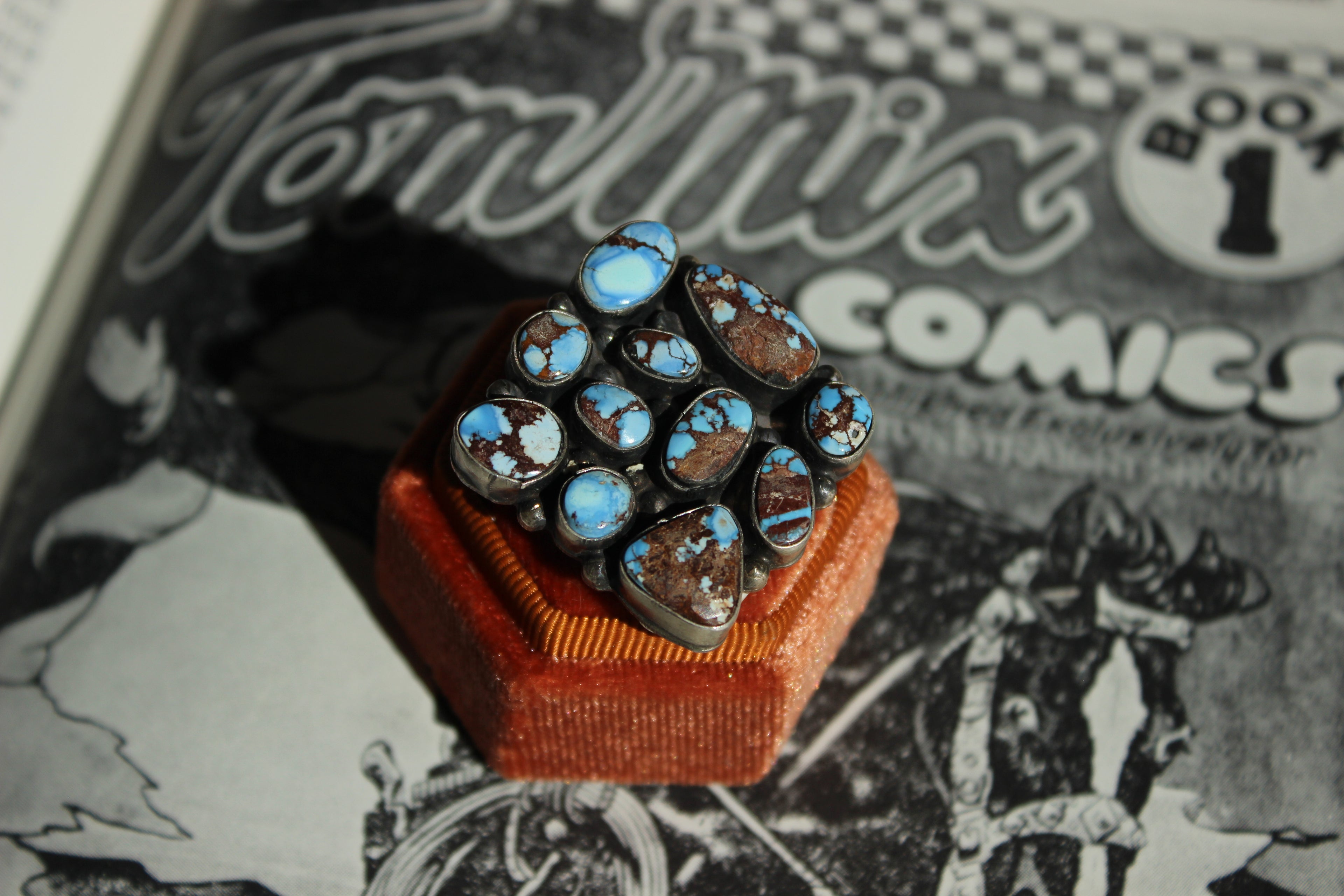 Golden Hills Square Cluster Ring