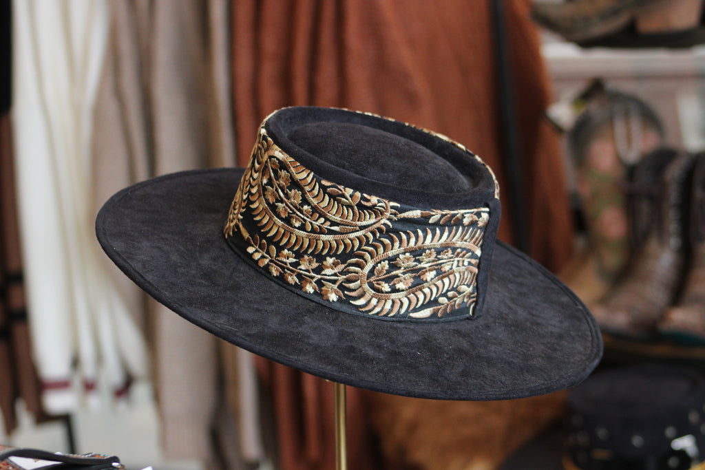 Petra Savage Flat Brimmed Hat