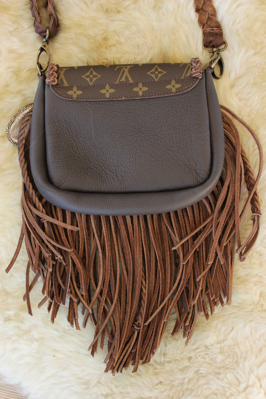 LV Fringed Crossbody