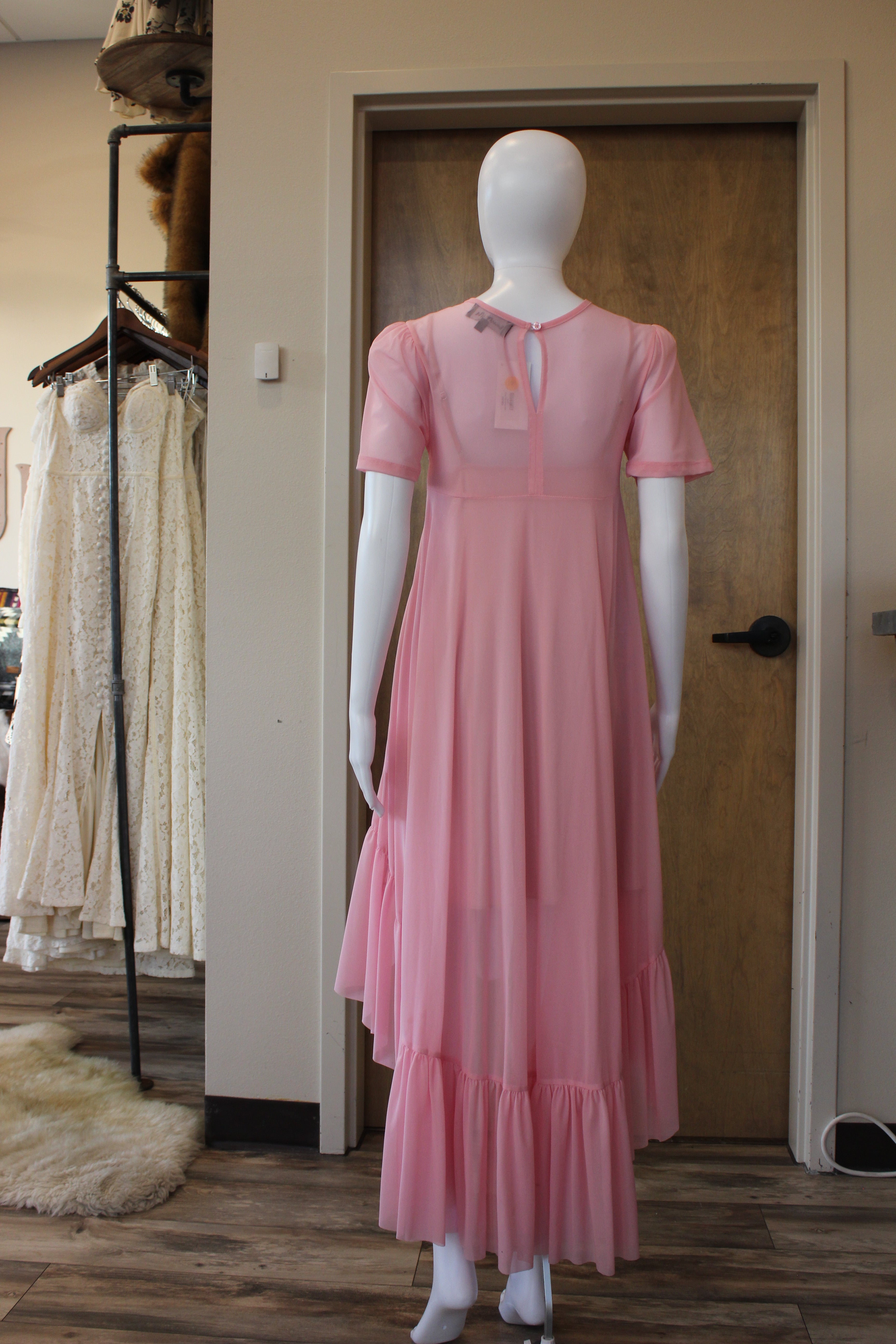 Layered Pink Mesh Dress