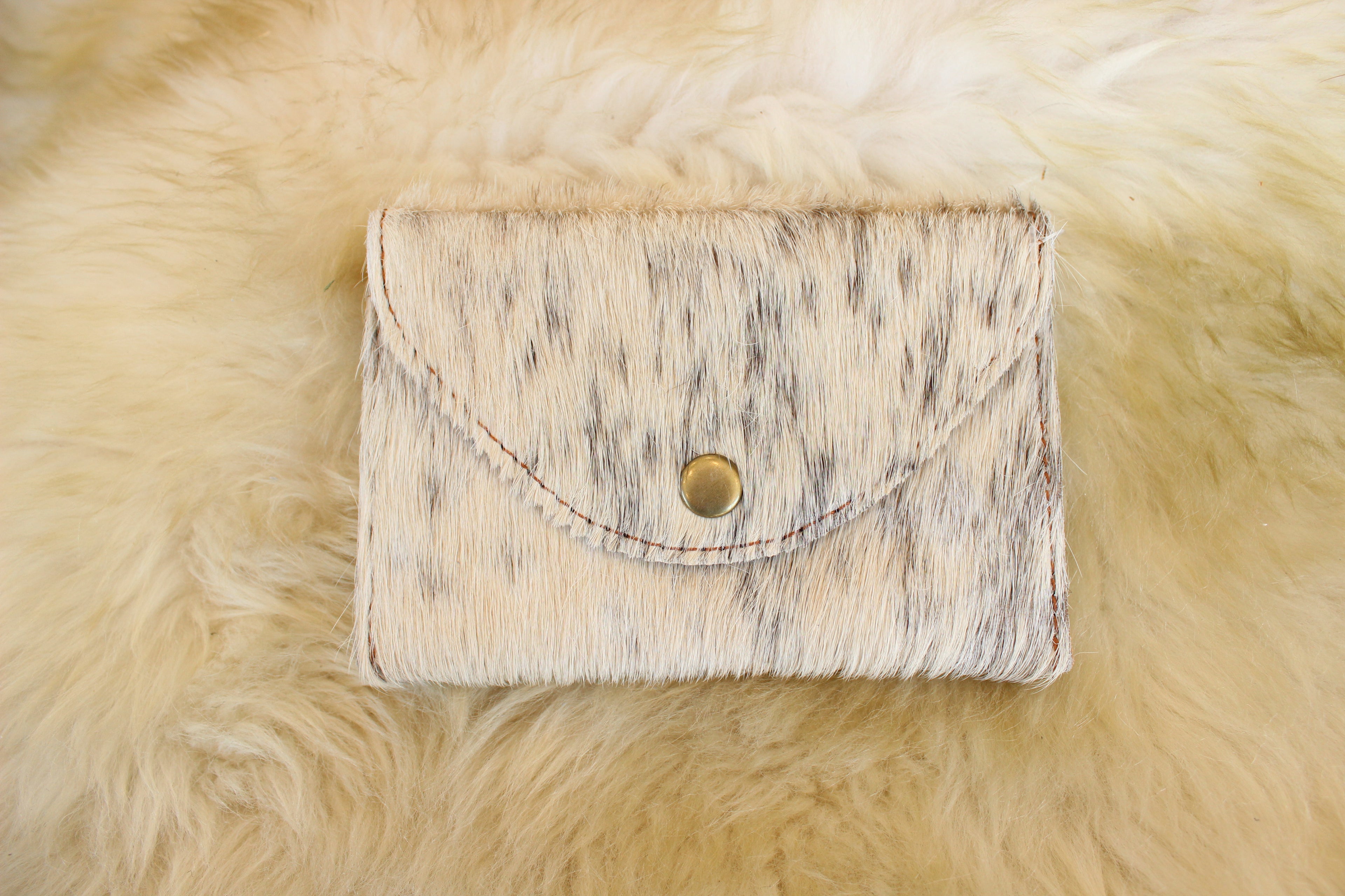 Hair on Hide Snap Wallet