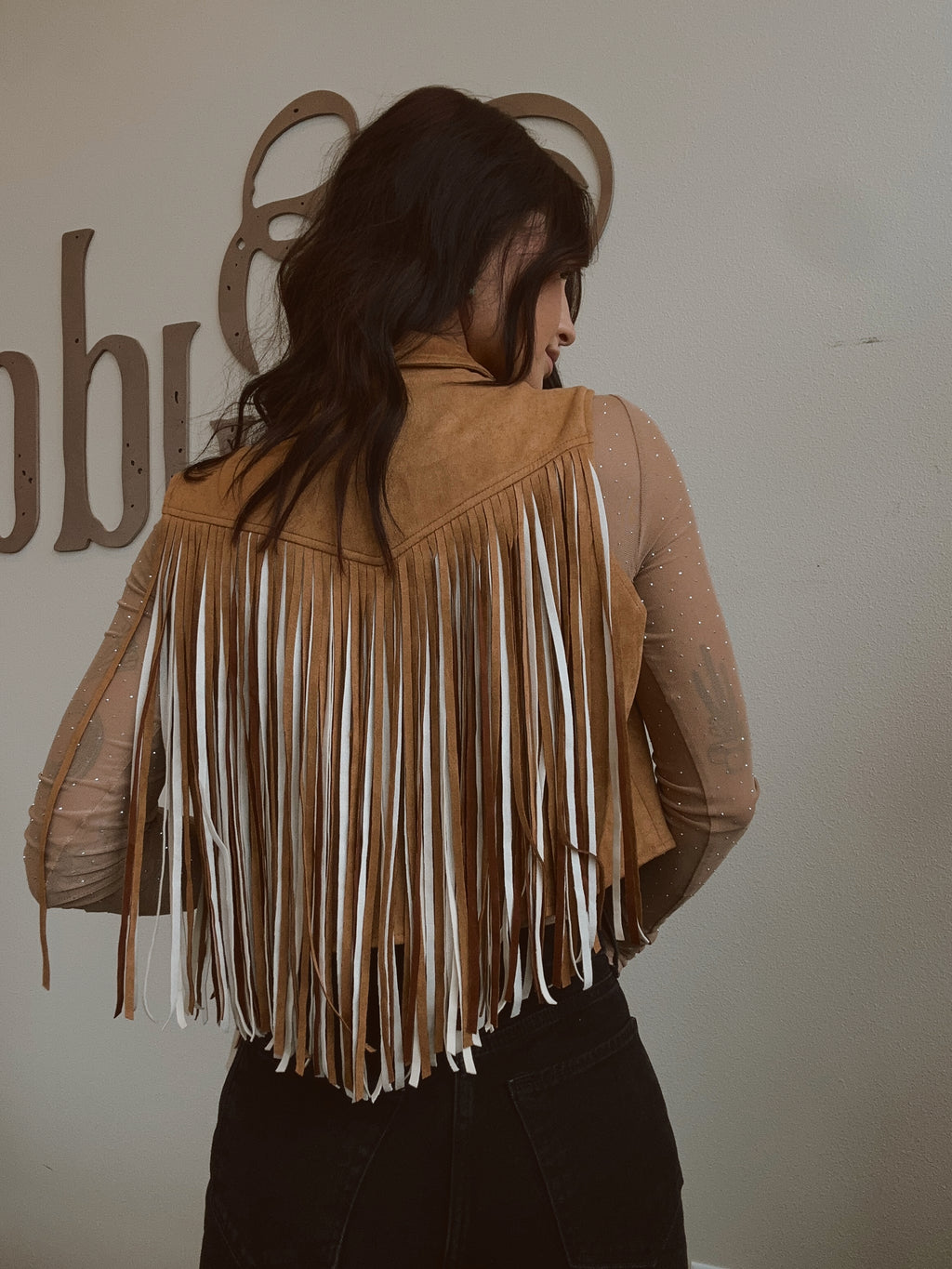 Camel Suede Vest