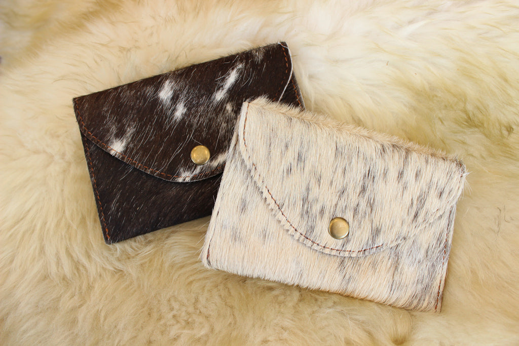 Hair on Hide Snap Wallet
