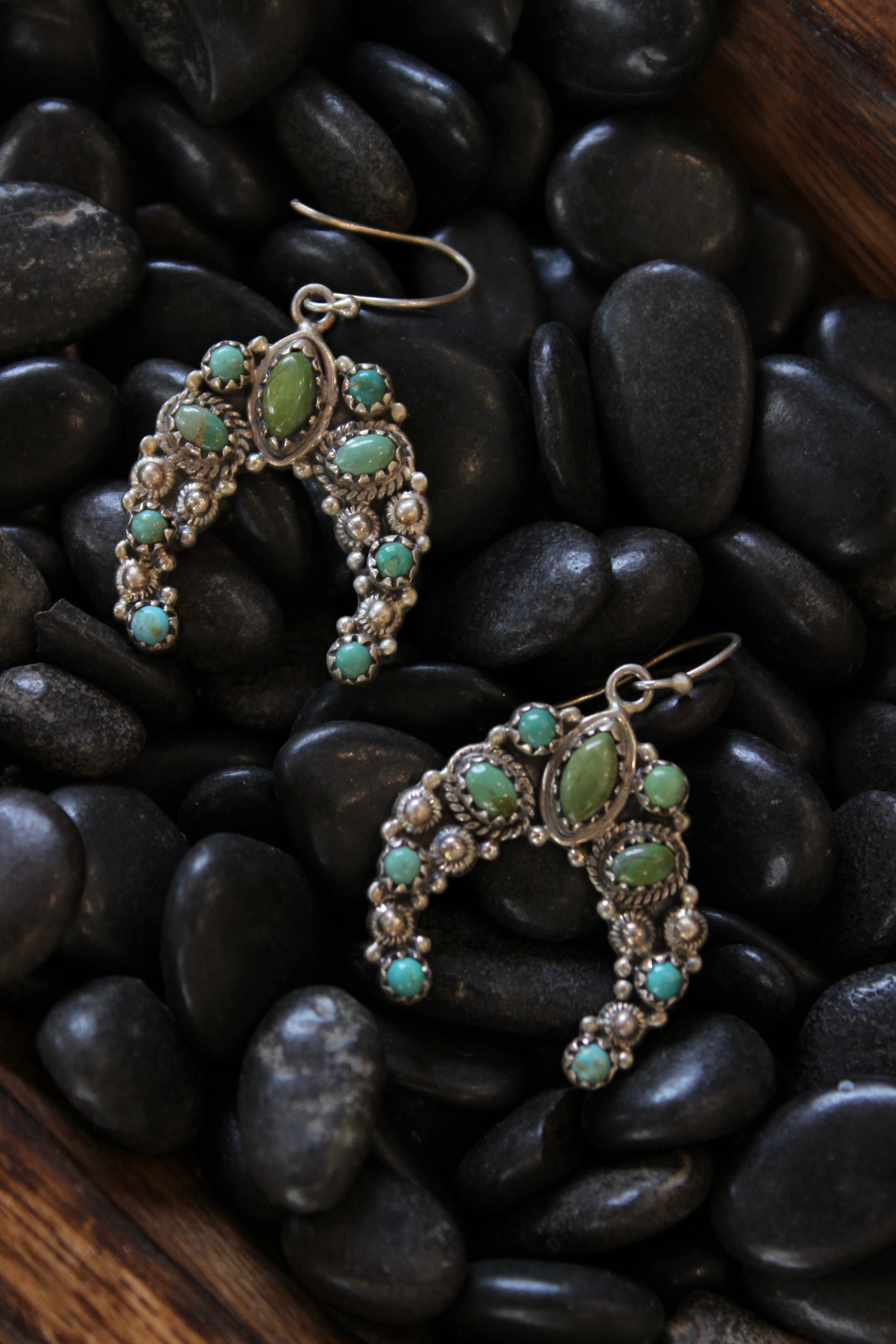 Turquoise Naja Dangles