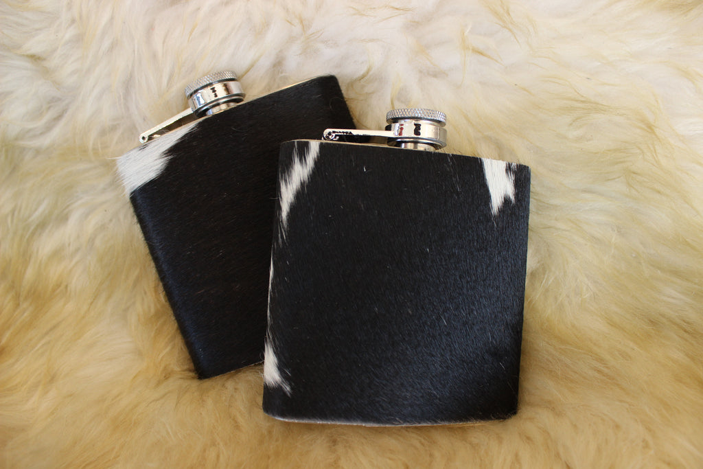 Cowhide Flask