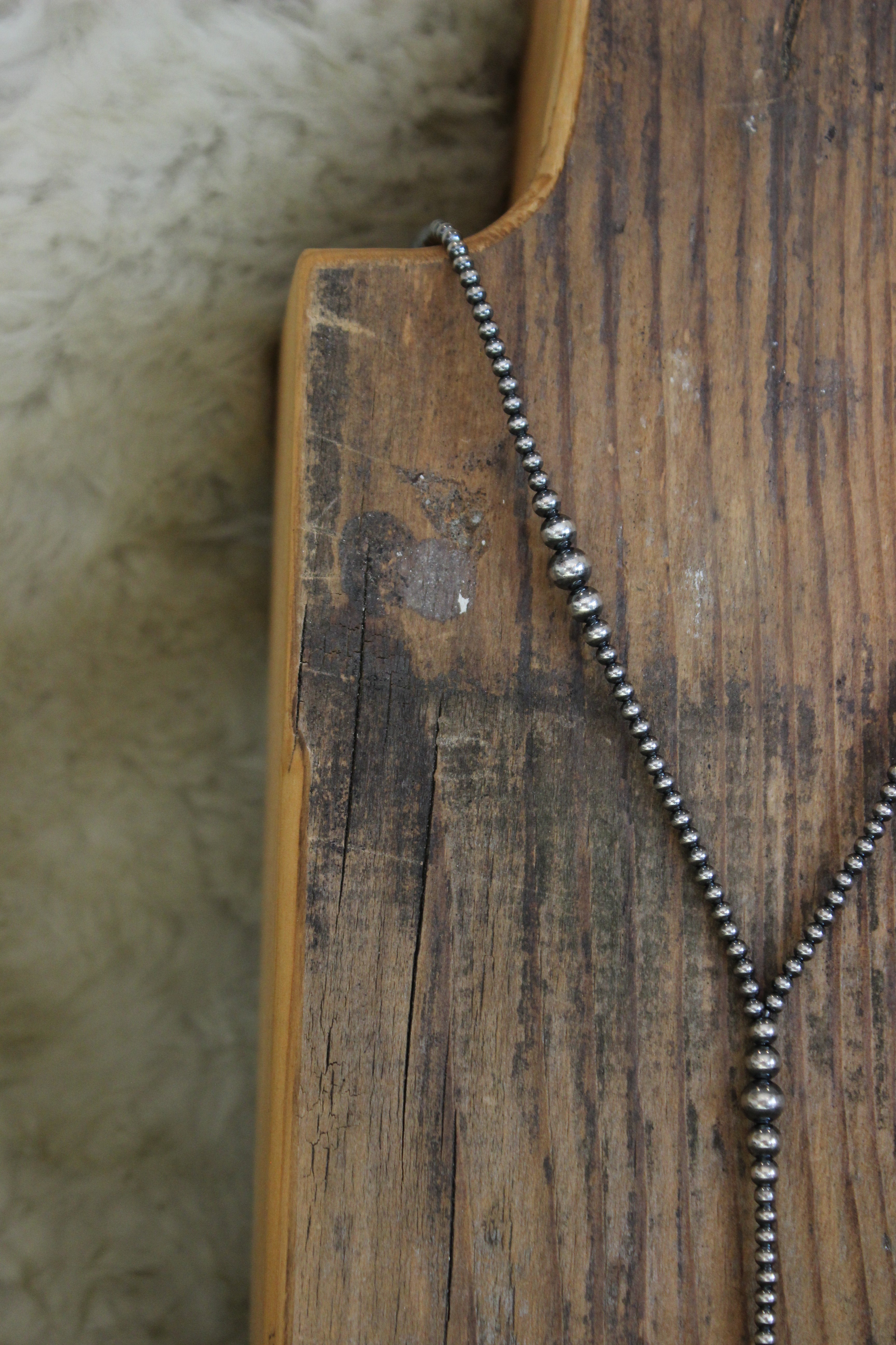 Graduating Sterling Silver Beaded Lariat