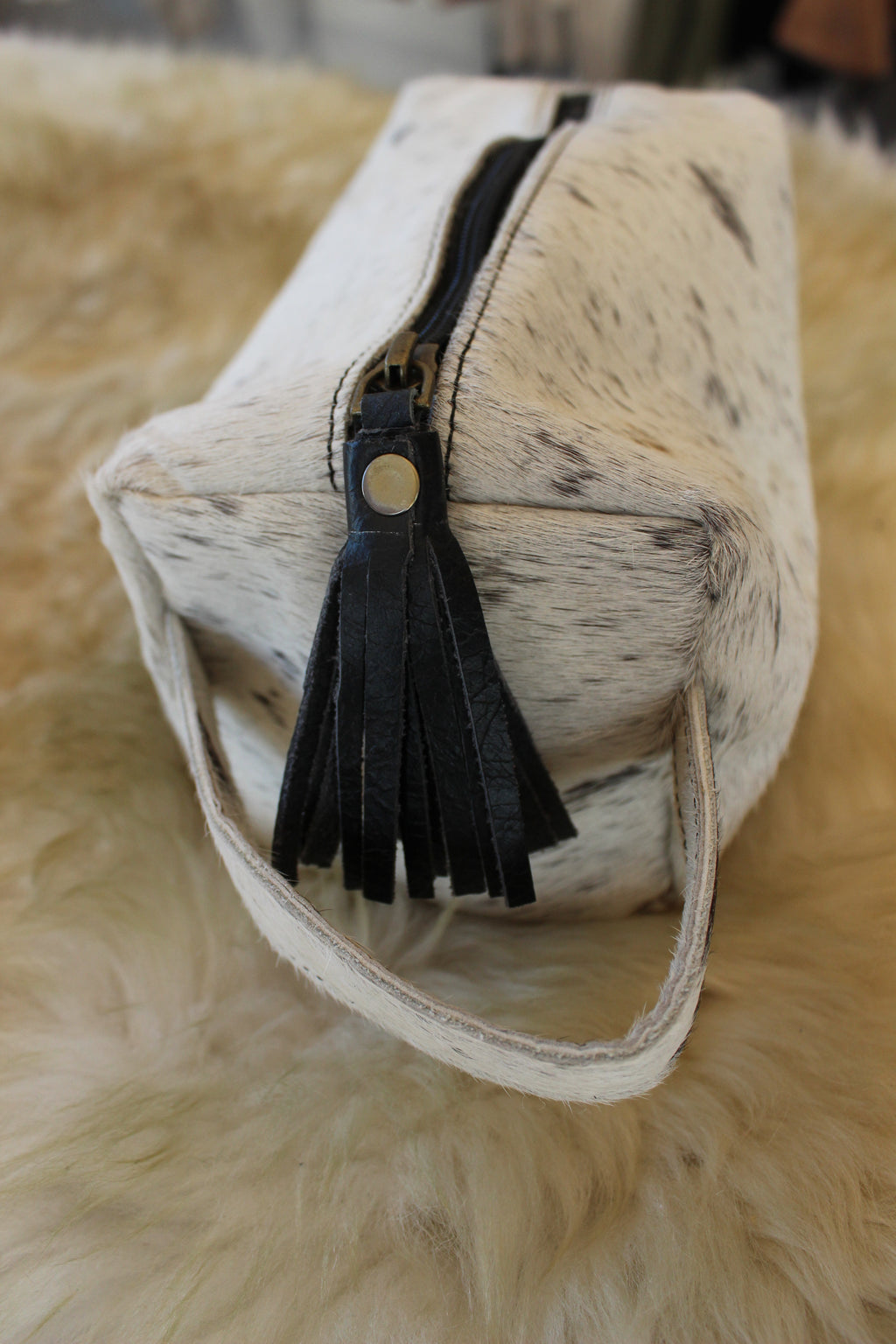 Hair on Hide Makeup Bag